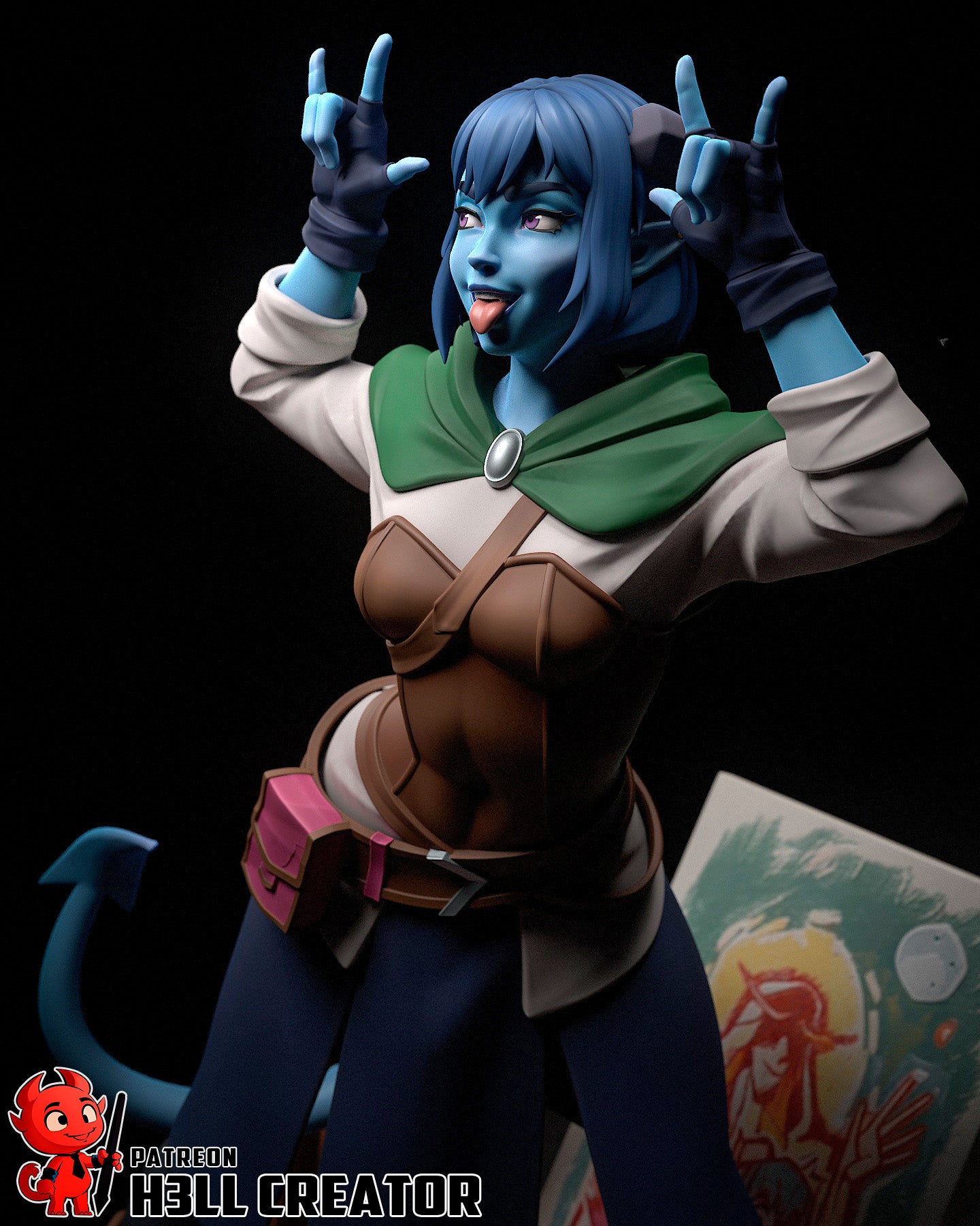 Jester from The Mighty Nein by h3ll creator | High Quality Resin Print | Painted Commissions available! - Sephiknot