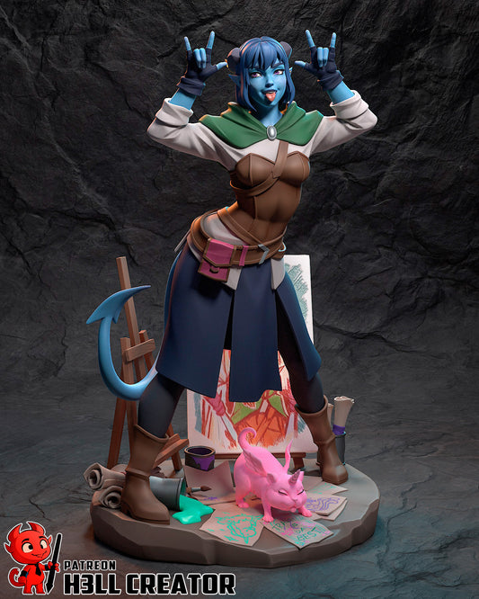 Jester from The Mighty Nein by h3ll creator | High Quality Resin Print | Painted Commissions available!
