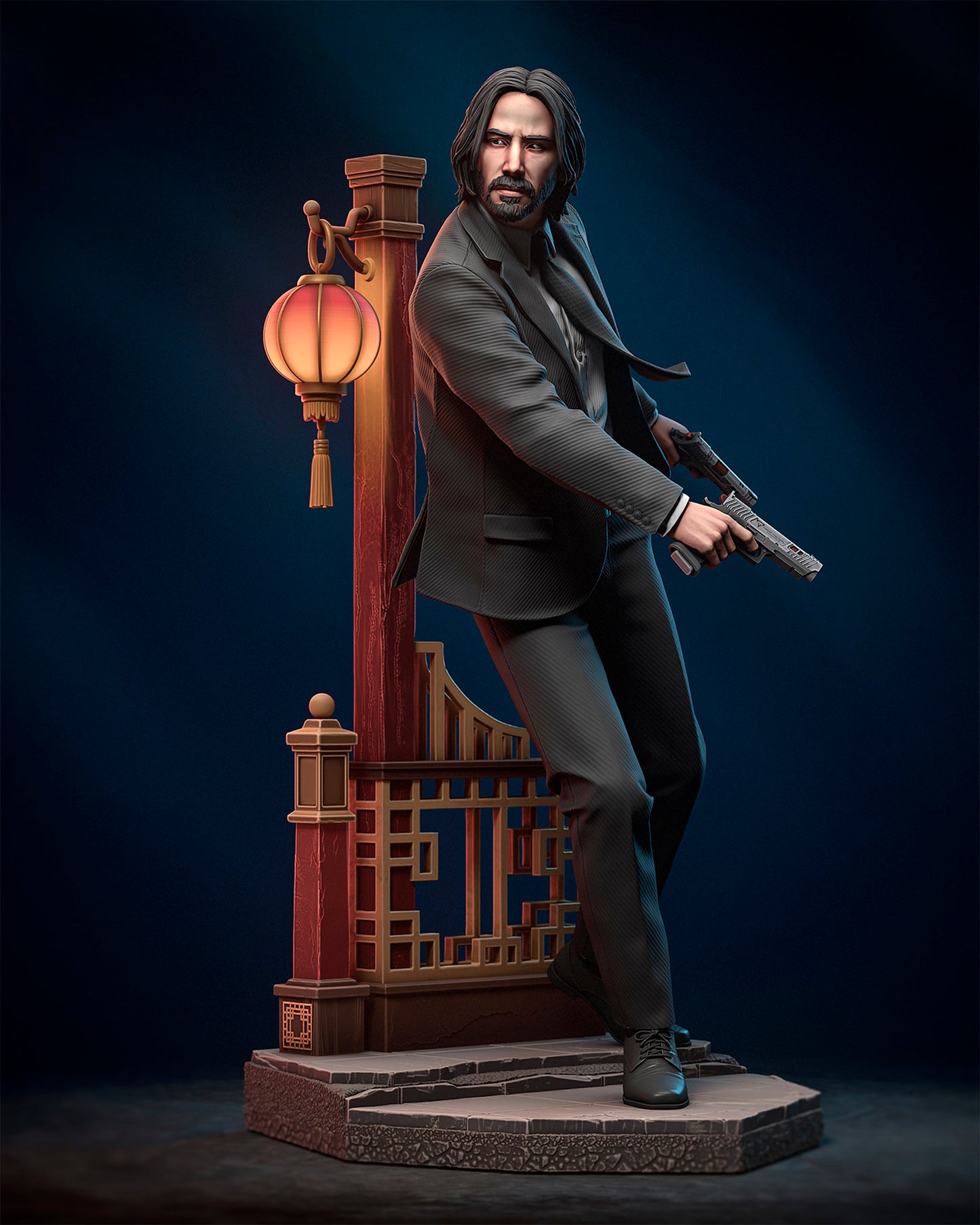 John Wick by h3ll creator | High Quality Resin Print | Painted Commissions available!