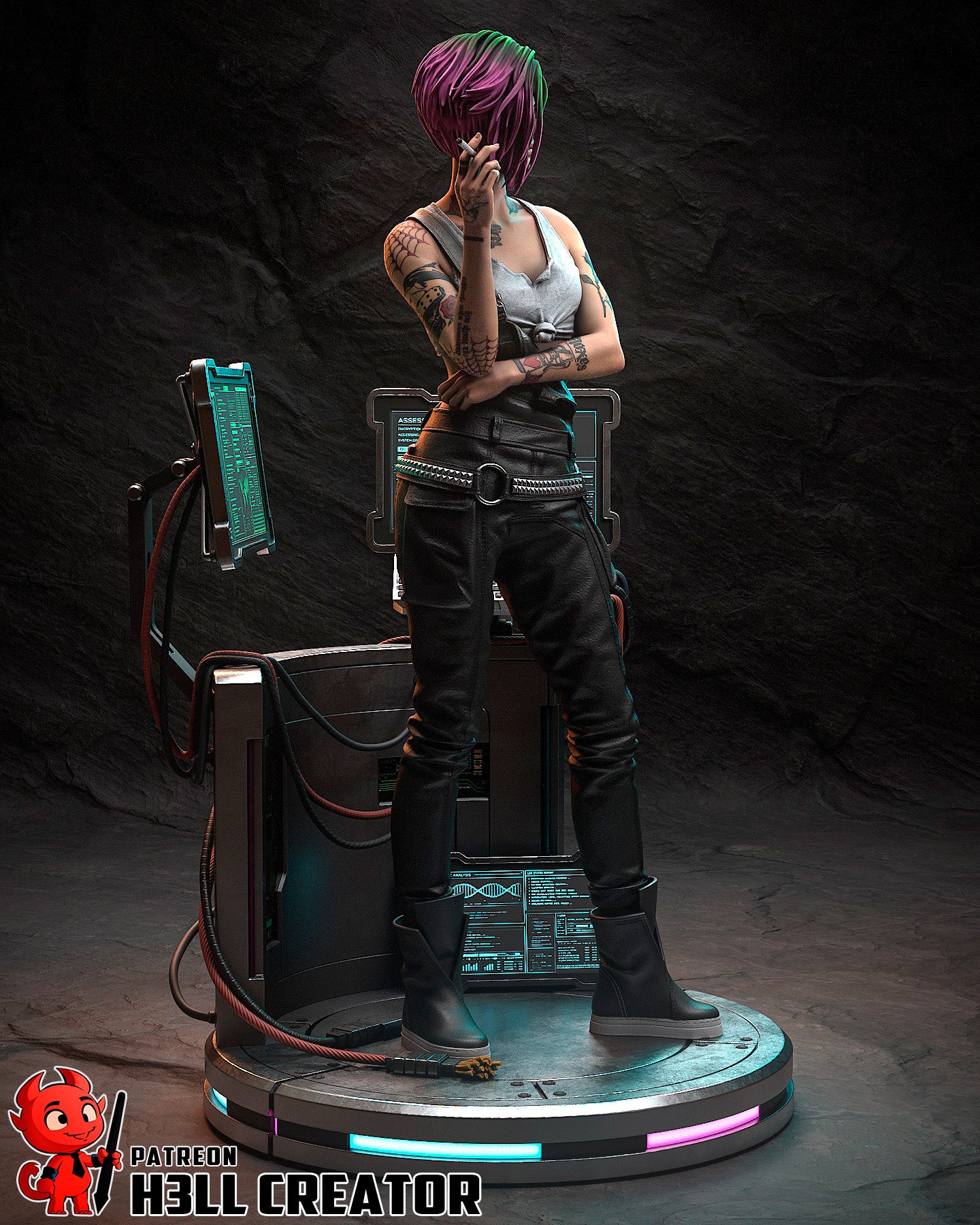 Judy Alvarez from Cyberpunk 2077 by h3ll creator | High Quality Resin Print | Painted Commissions available! - Sephiknot