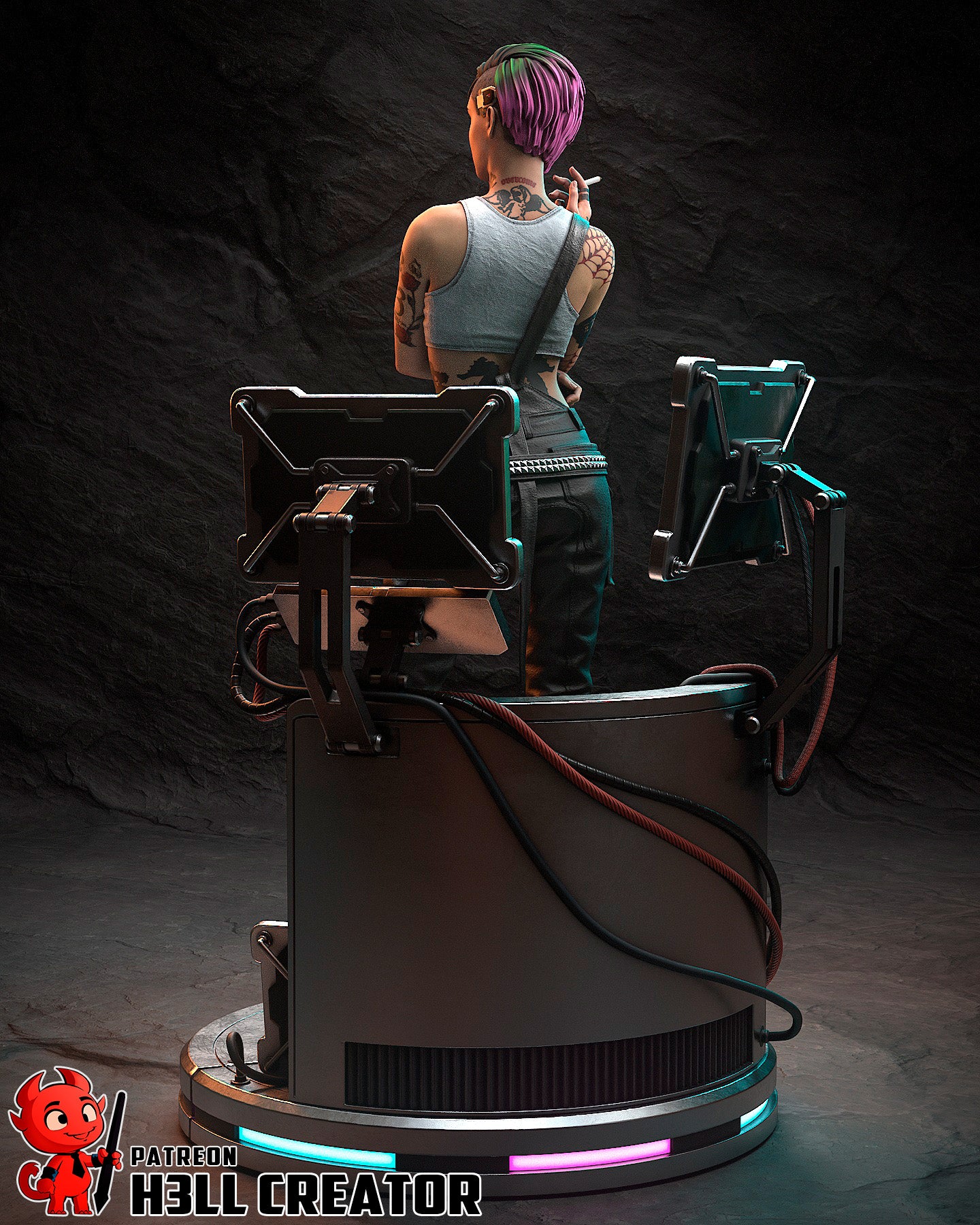 Judy Alvarez from Cyberpunk 2077 by h3ll creator | High Quality Resin Print | Painted Commissions available! - Sephiknot