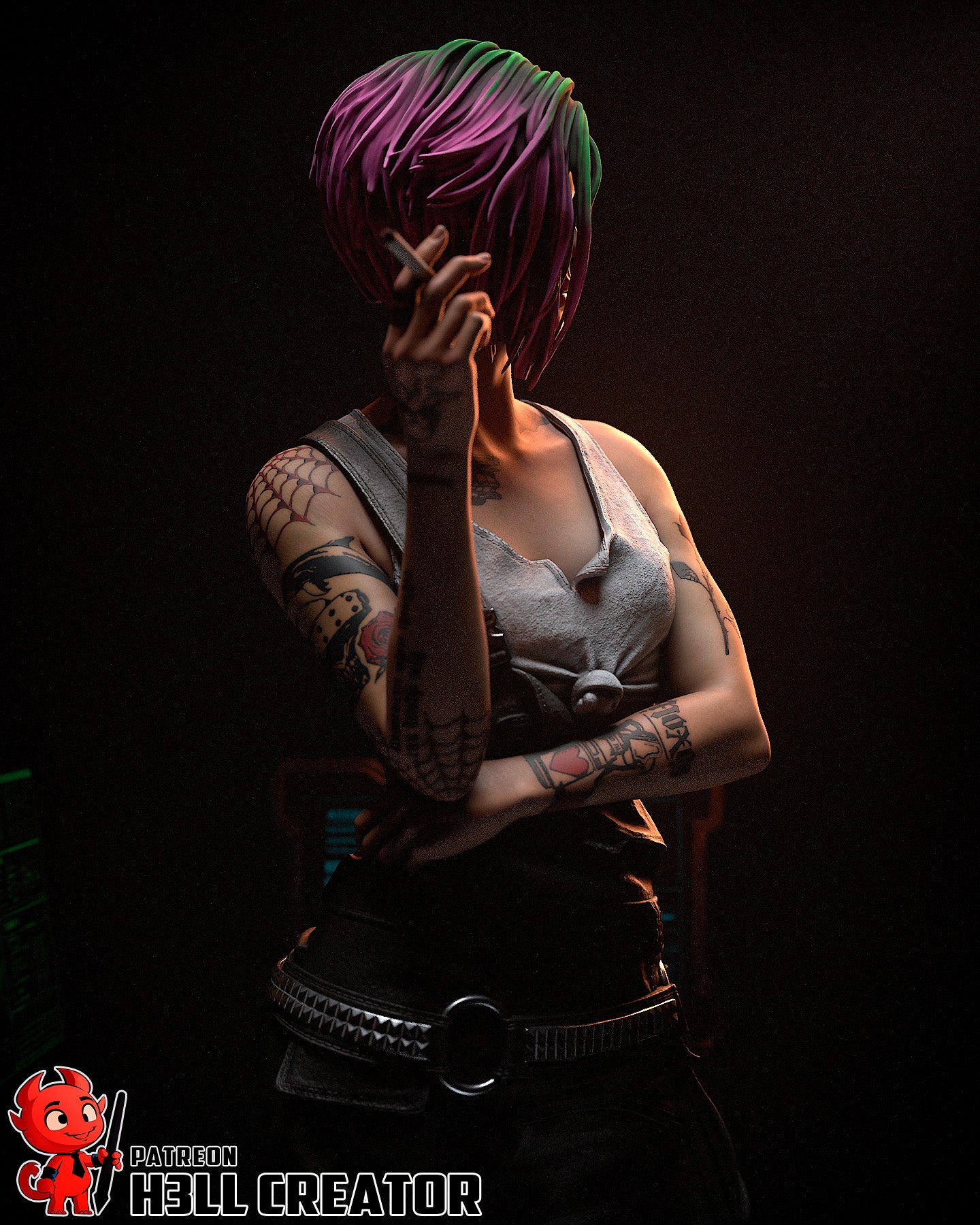 Judy Alvarez from Cyberpunk 2077 by h3ll creator | High Quality Resin Print | Painted Commissions available! - Sephiknot