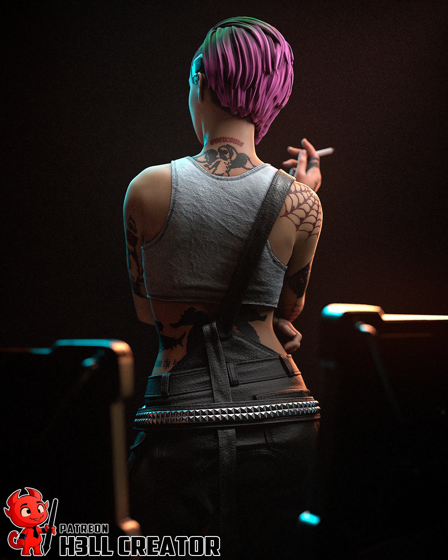 Judy Alvarez from Cyberpunk 2077 by h3ll creator | High Quality Resin Print | Painted Commissions available! - Sephiknot