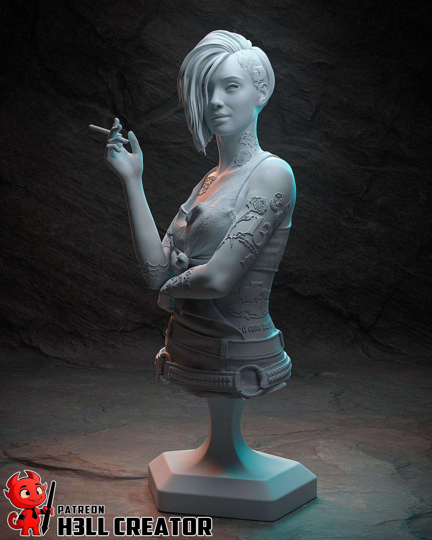 Judy Alvarez from Cyberpunk 2077 by h3ll creator | High Quality Resin Print | Painted Commissions available! - Sephiknot