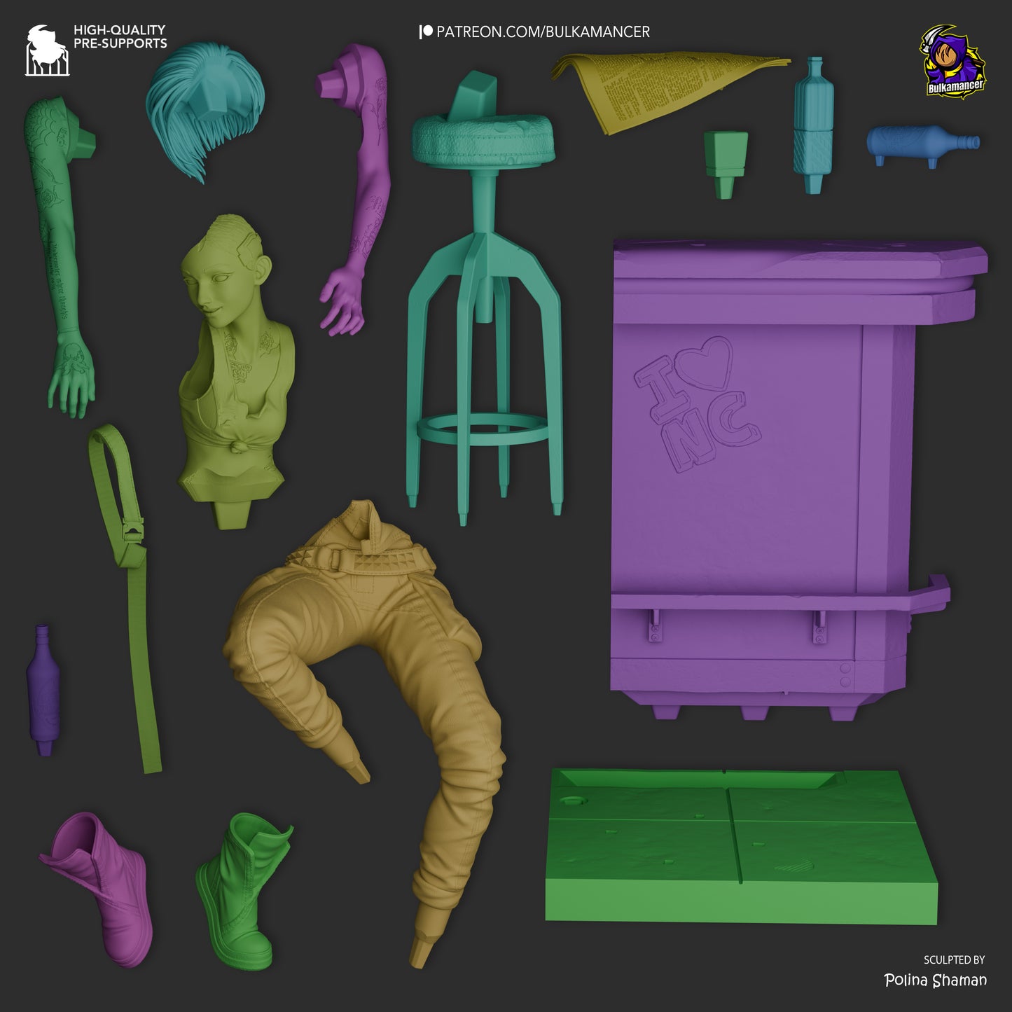 Judy from Cyberpunk 2077 Fan-Made Model by Bulkamancer