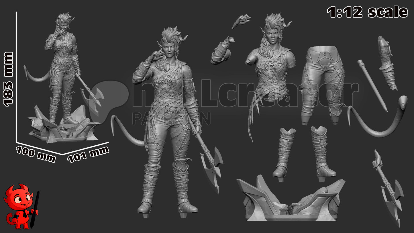 Baldur's Gate 3 Karlach Garage Kit | Fanmade Model by h3llCreator | Barbarian mommy | 3D Printed - Sephiknot