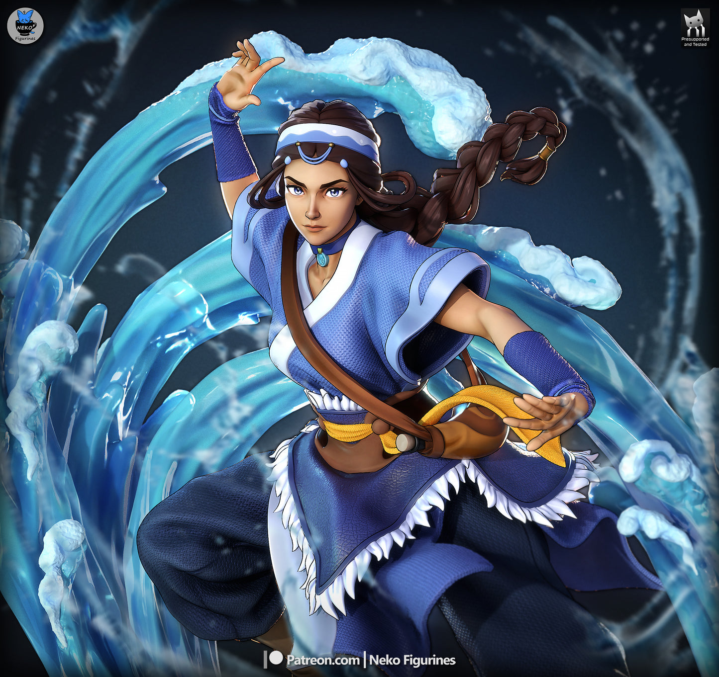 Katara from Avatar by Neko Figurines | High Quality Resin Print | Painted Commissions available!