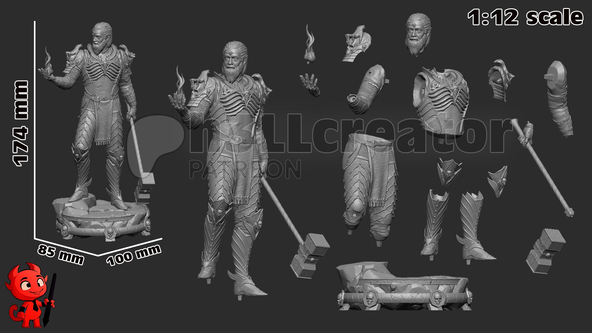 Ketheric Thorm Garage Kit | Fanmade Model by h3llCreator | Baldurs Gate | 3D Printed - Sephiknot