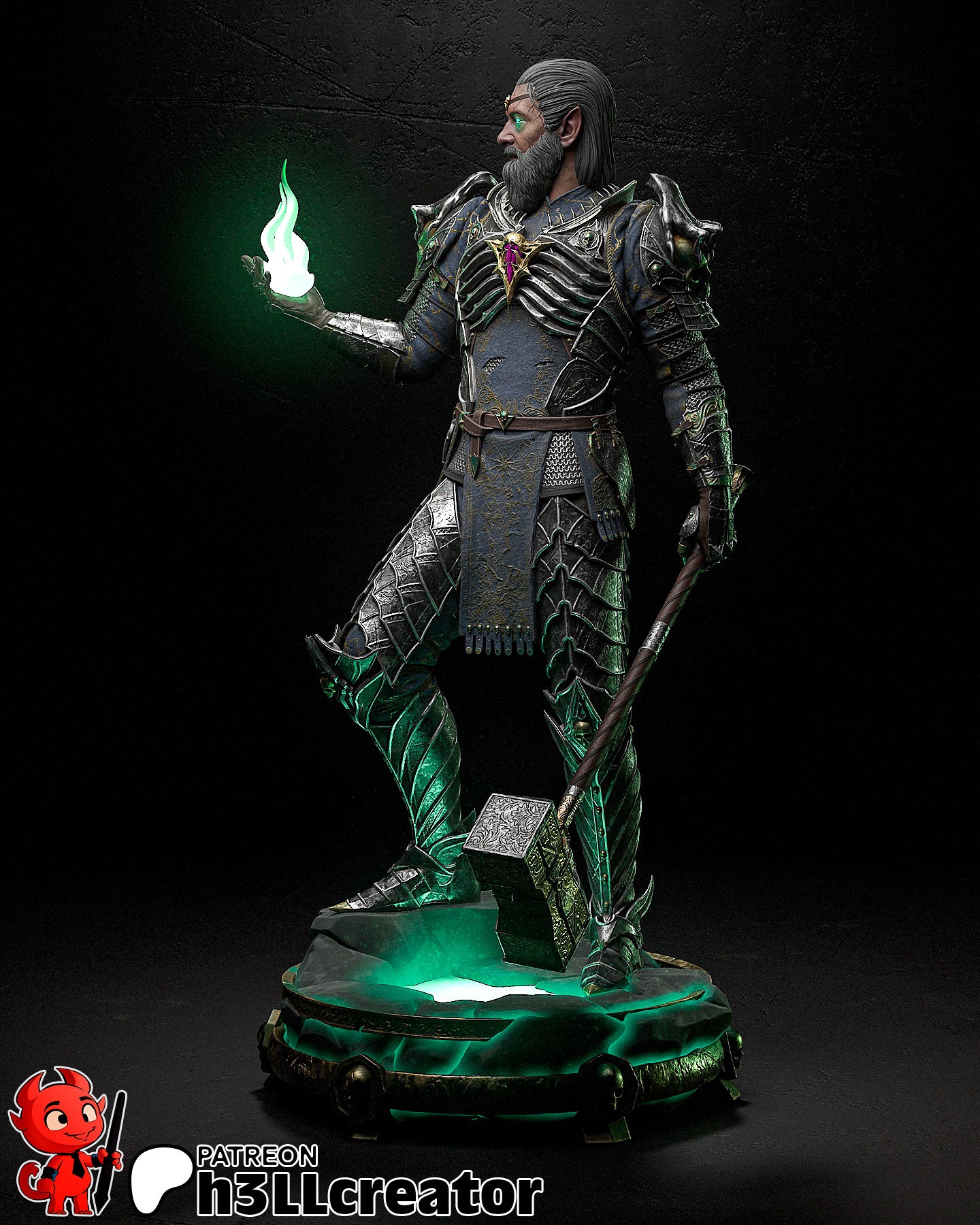 Ketheric Thorm Garage Kit | Fanmade Model by h3llCreator | Baldurs Gate | 3D Printed - Sephiknot