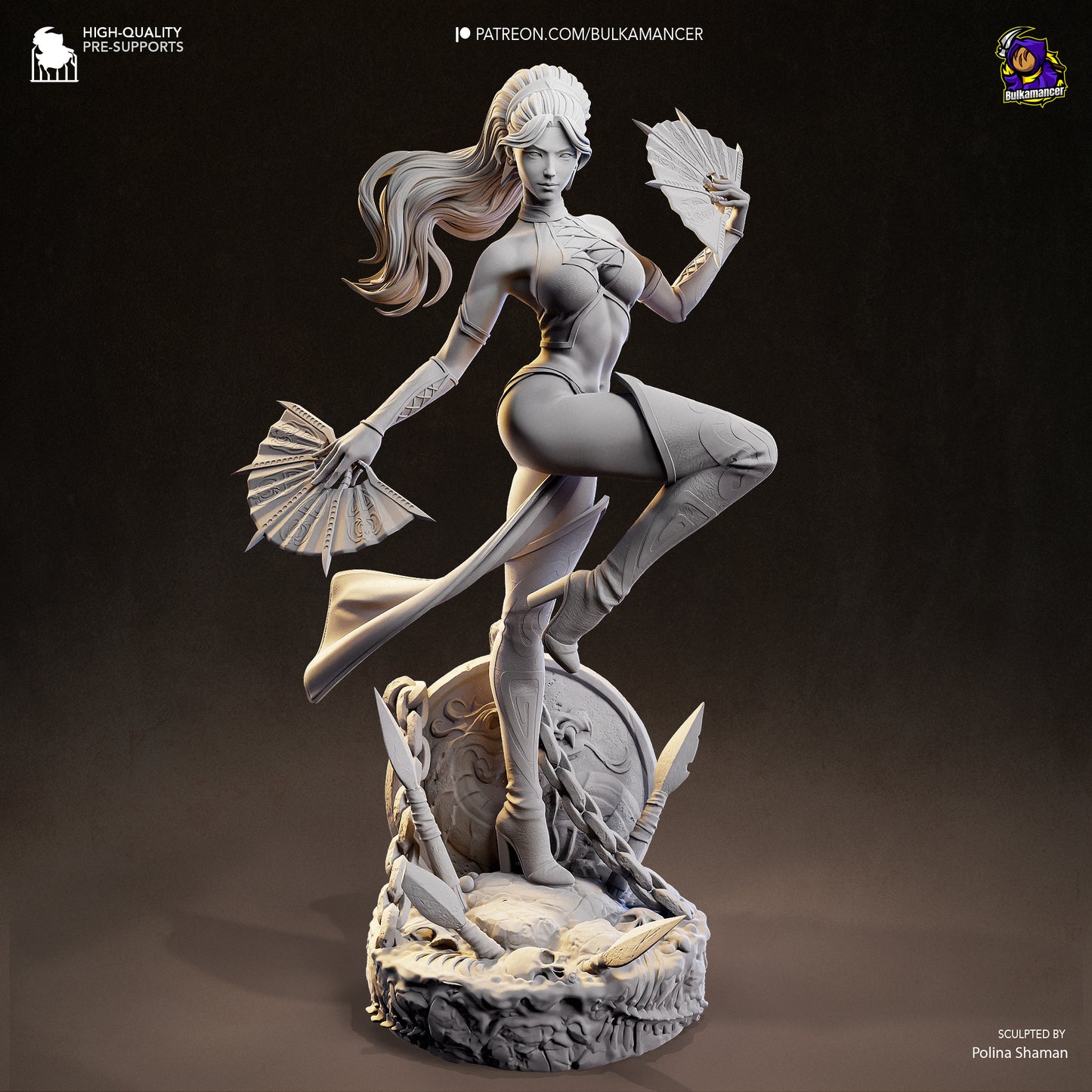 Kitana from Mortal Kombat by Bulkamancer | High Quality Resin Print | Painted Commissions available! - Sephiknot