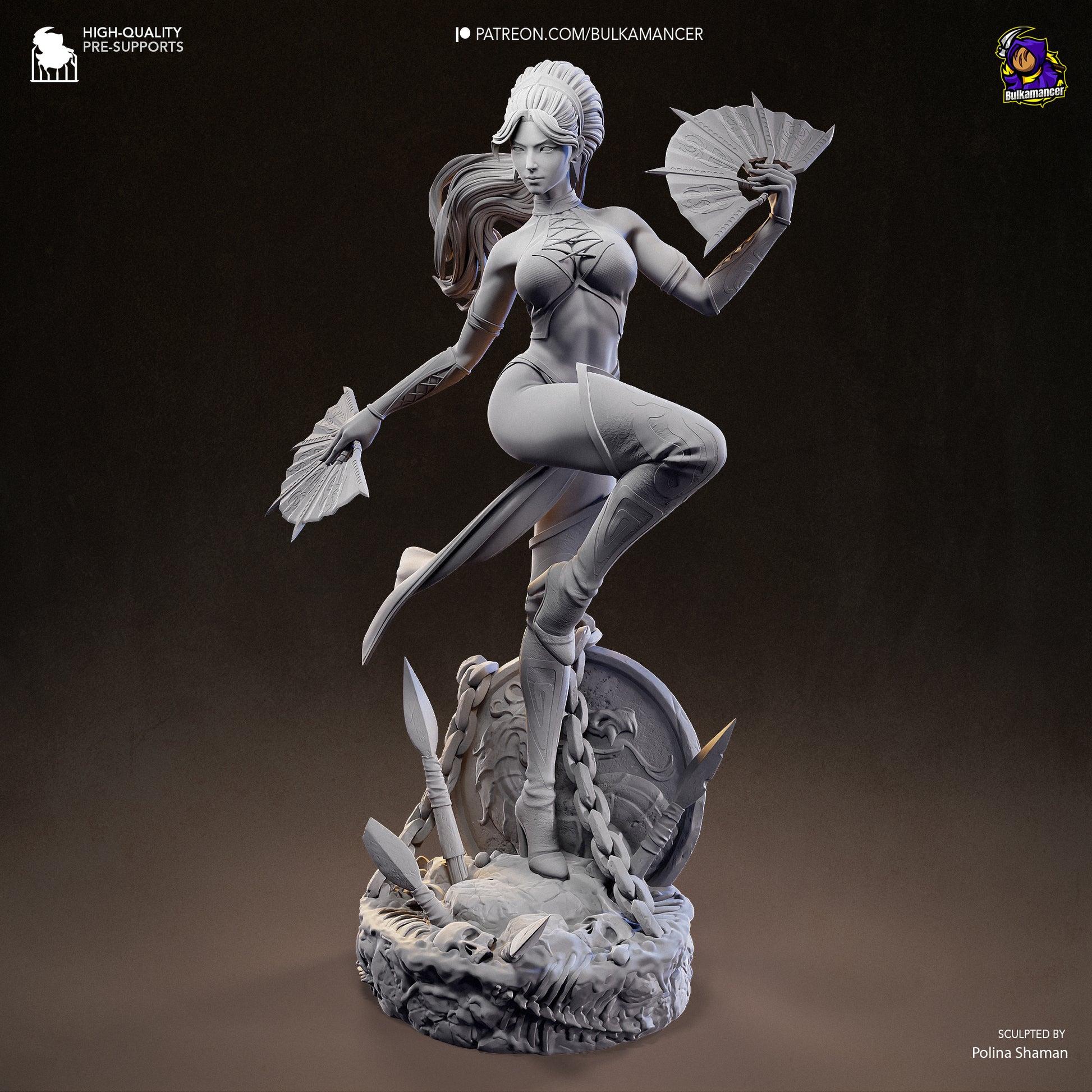 Kitana from Mortal Kombat by Bulkamancer | High Quality Resin Print | Painted Commissions available! - Sephiknot