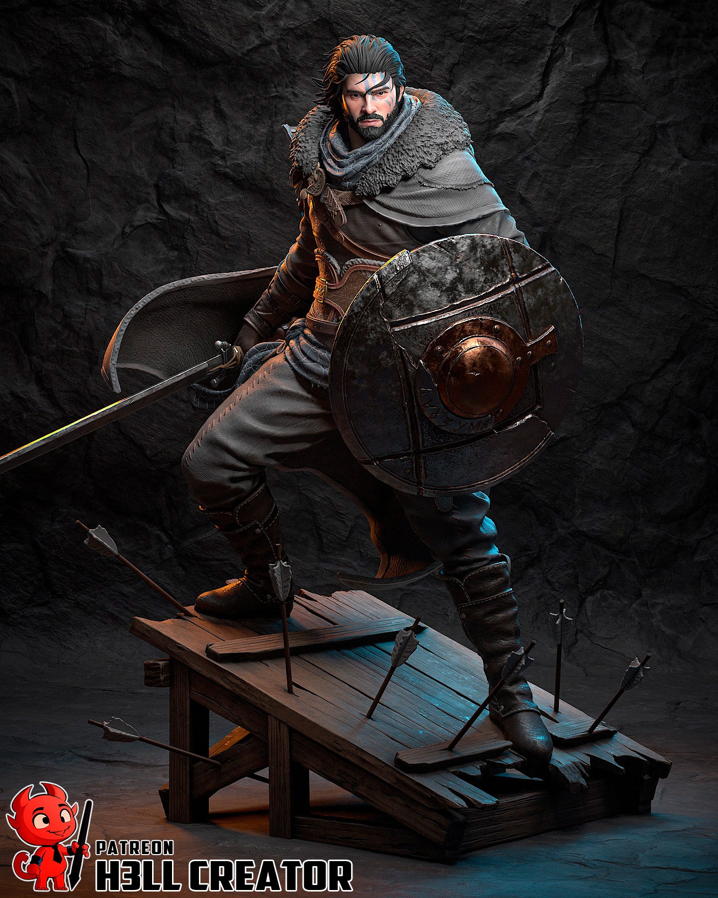 Kliff from Crimson Desert by h3ll creator | High Quality Resin Print | Painted Commissions available - Sephiknot