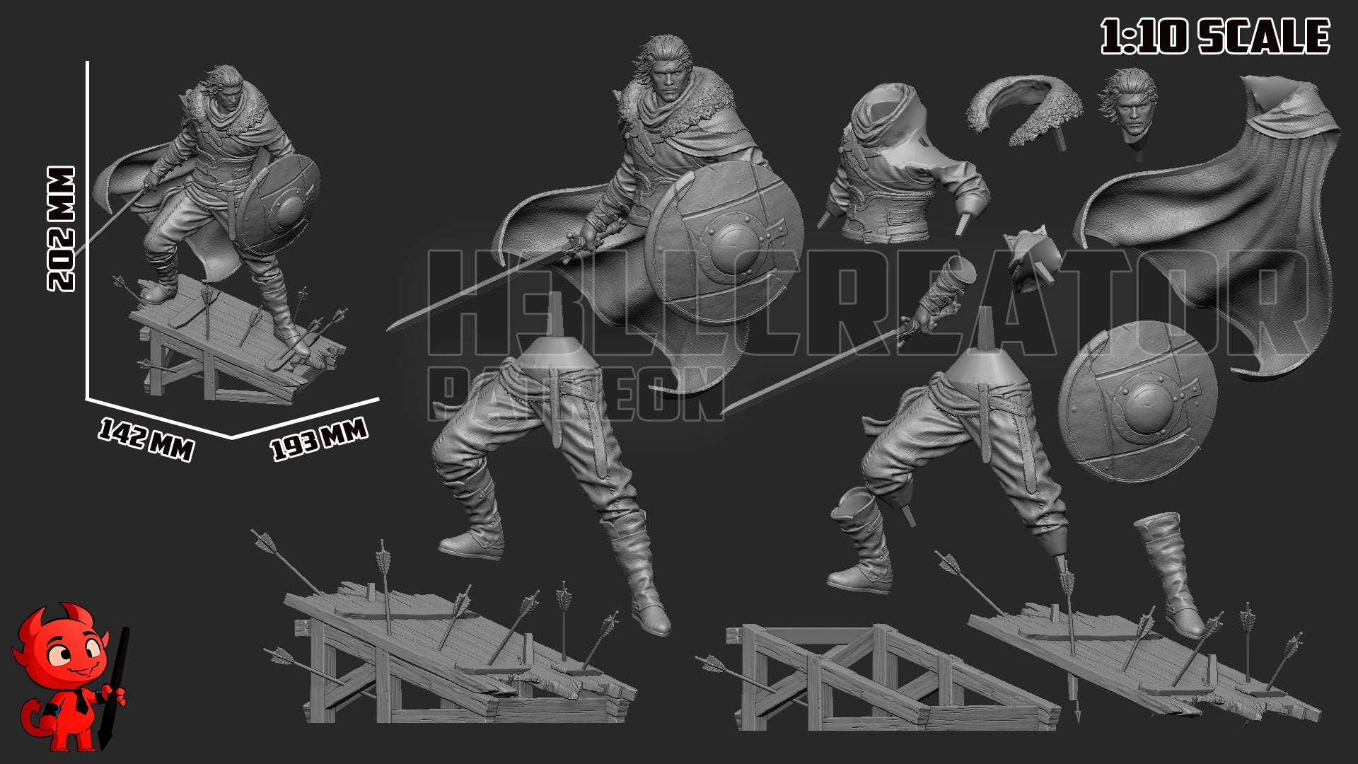 Kliff from Crimson Desert by h3ll creator | High Quality Resin Print | Painted Commissions available - Sephiknot