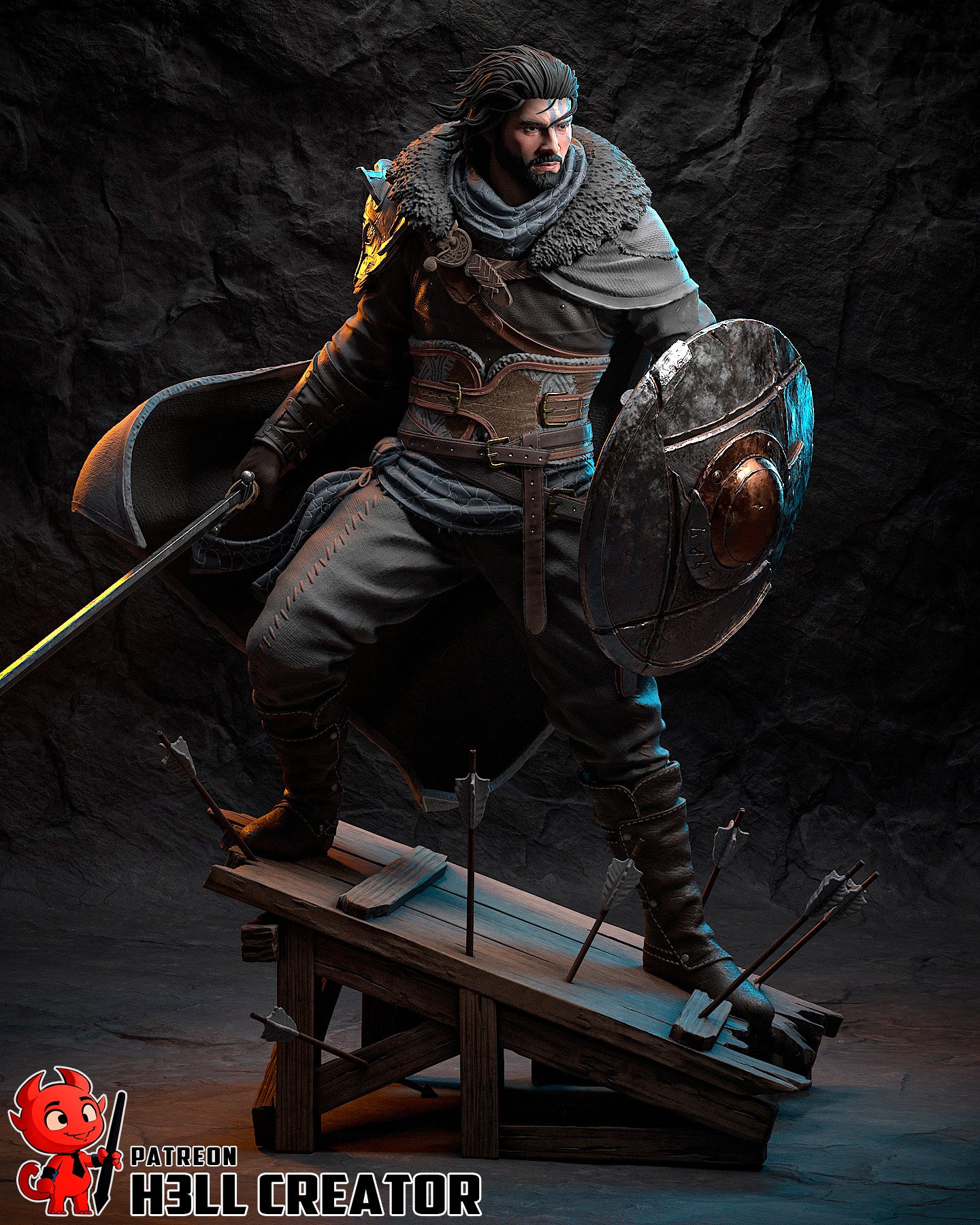 Kliff from Crimson Desert by h3ll creator | High Quality Resin Print | Painted Commissions available - Sephiknot