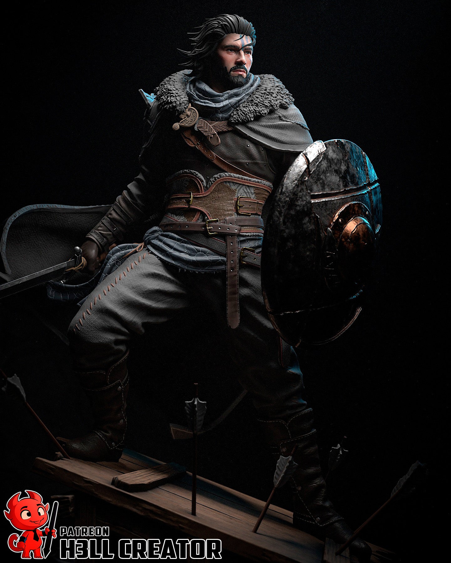 Kliff from Crimson Desert by h3ll creator | High Quality Resin Print | Painted Commissions available - Sephiknot