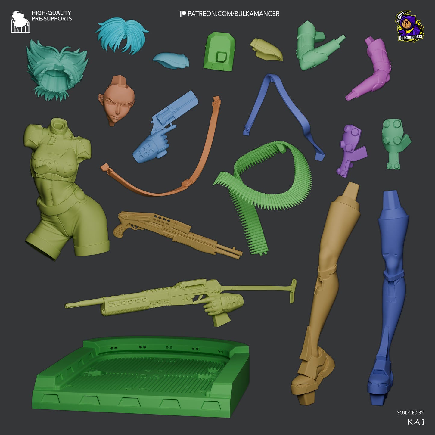 Konoko from Oni by Bulkamancer | High Quality Resin Print | Painted Commissions available!