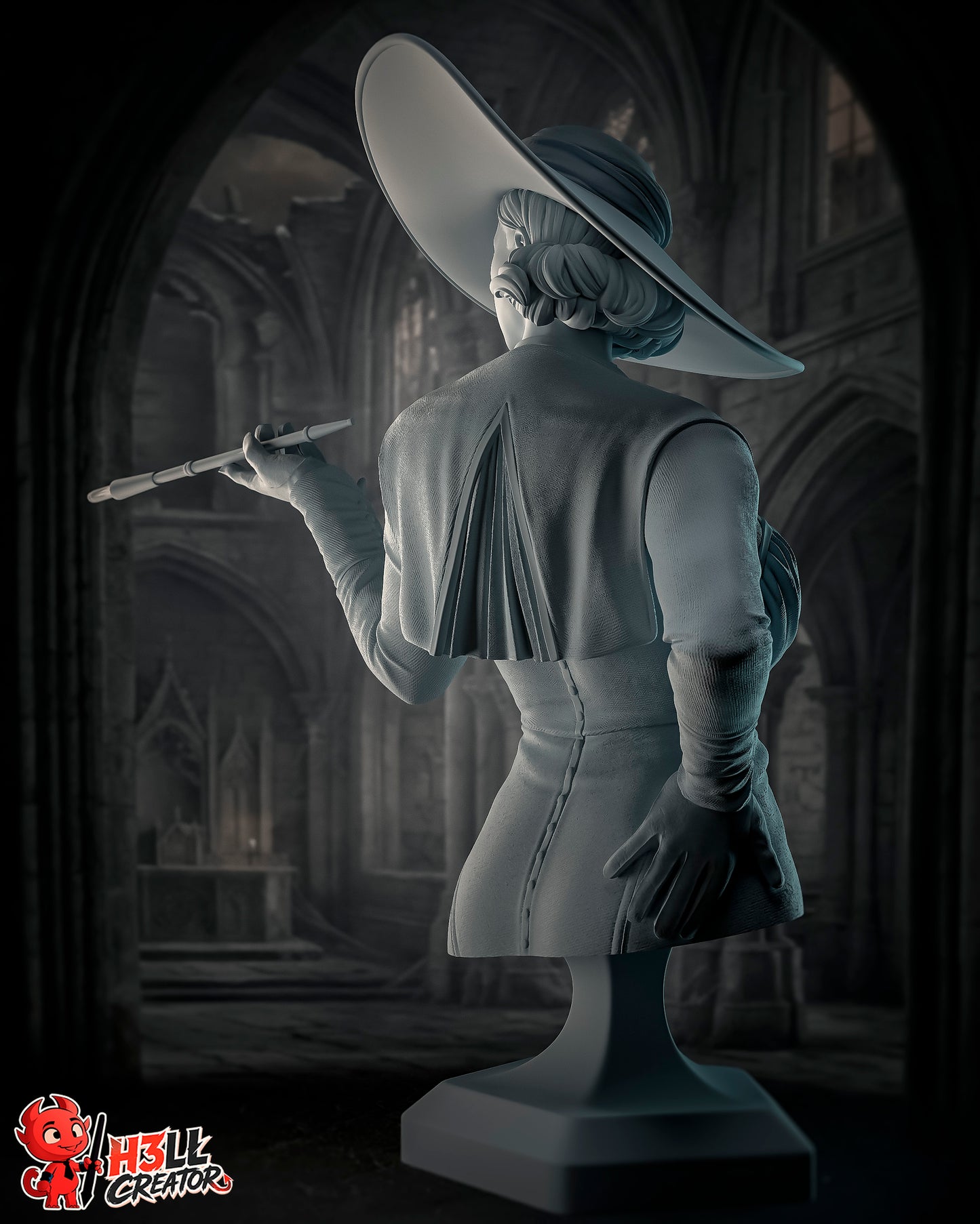 Lady Dimitrescu by h3ll creator | High Quality Resin Print | Painted Commissions available!