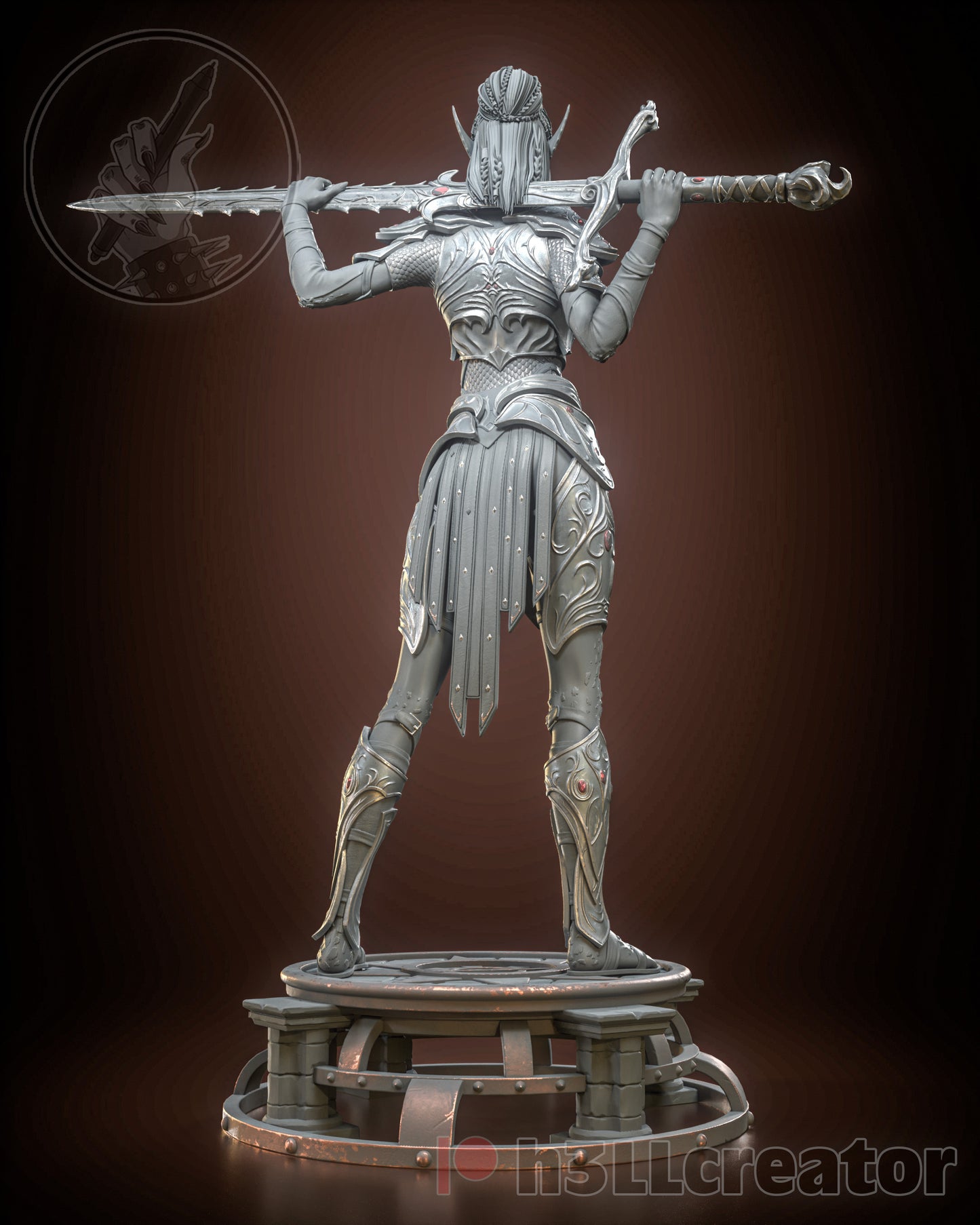 Baldur's Gate 3 Lae'zel Garage Kit | Fanmade Model by h3llCreator | Githyaanki warrior | 3D Printed - Sephiknot