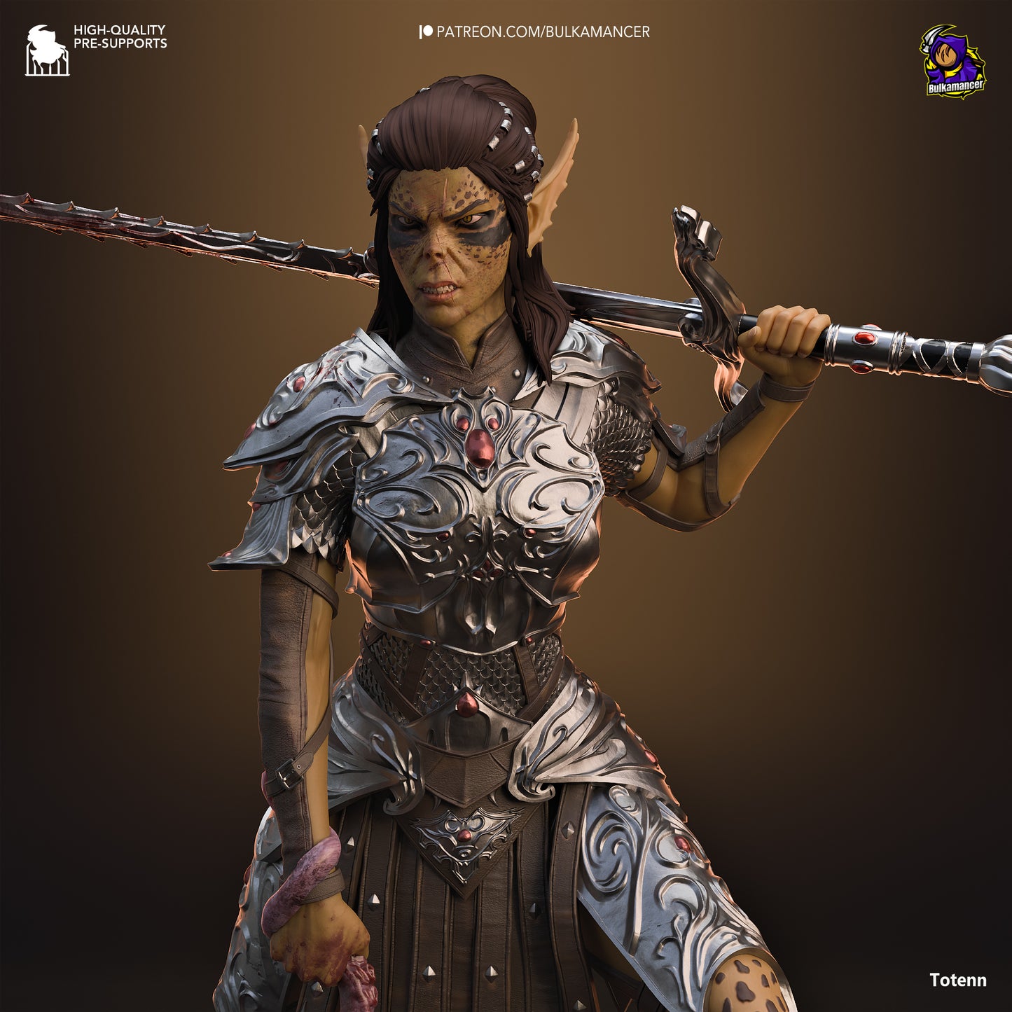 Baldur's Gate 3 Lae'zel Garage Kit | Fanmade Model by Bulkamancer | Githyaanki warrior | 3D Printed - Sephiknot