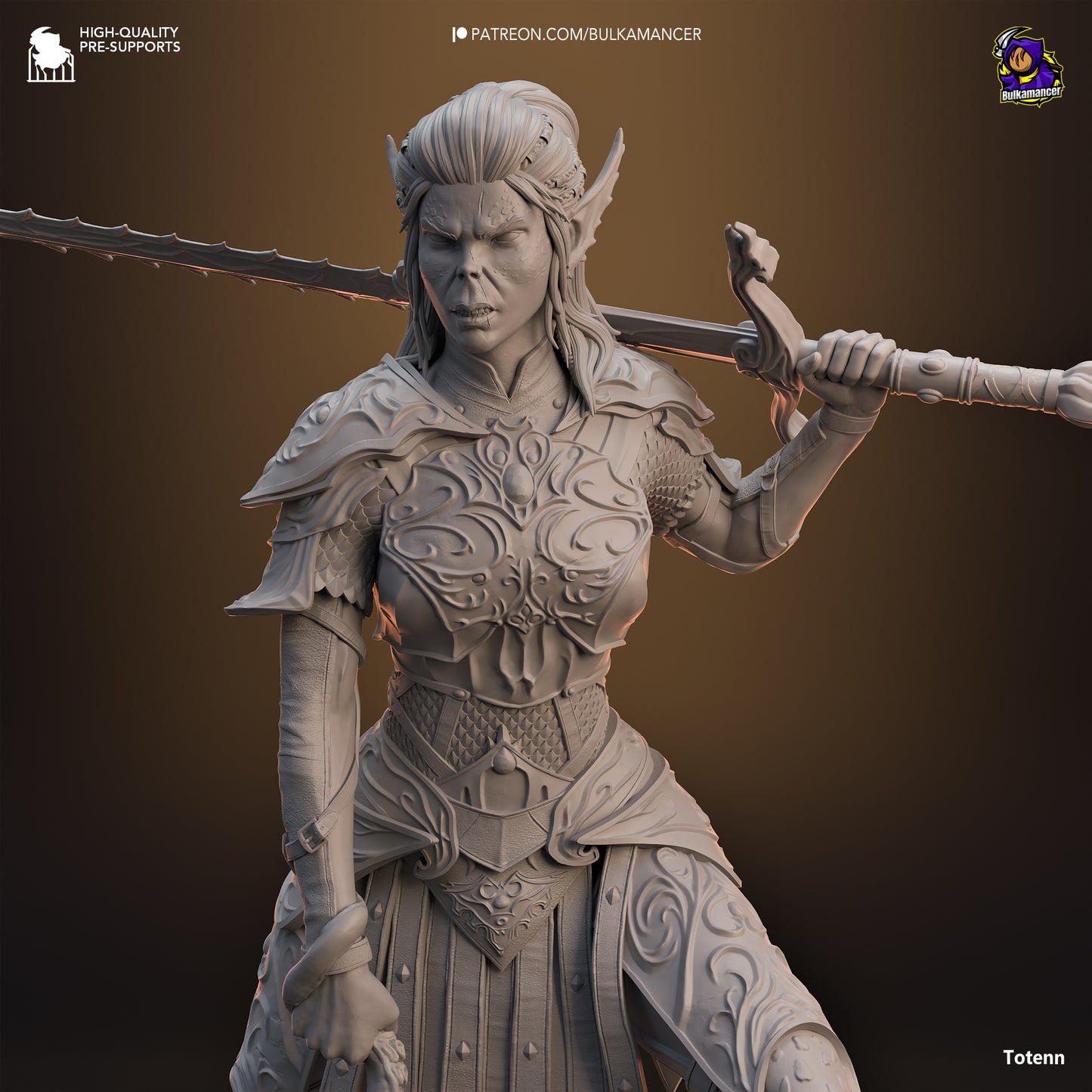 Baldur's Gate 3 Lae'zel Garage Kit | Fanmade Model by Bulkamancer | Githyaanki warrior | 3D Printed - Sephiknot