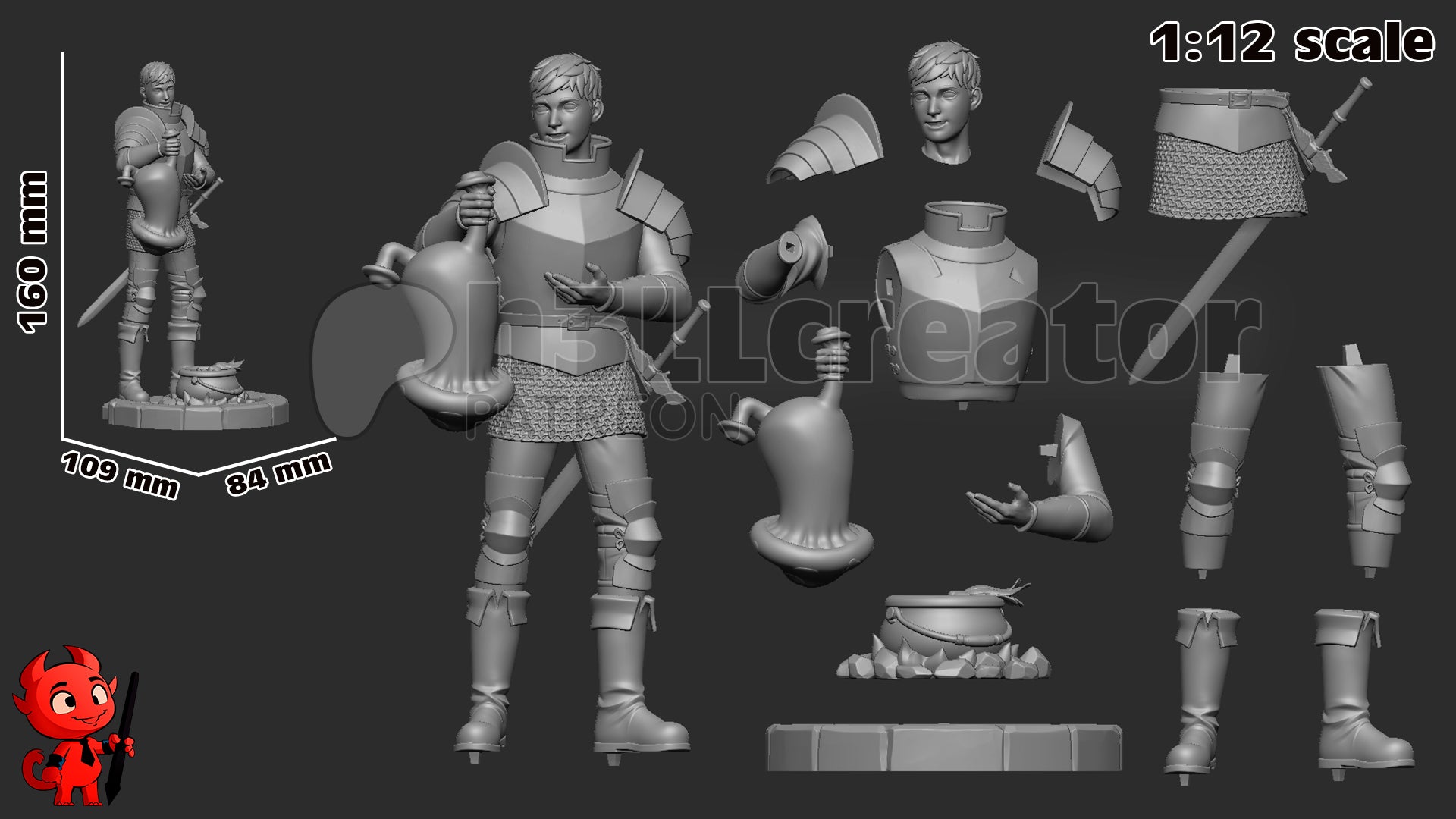 Laios Touden Garage Kit | Fanmade Model by h3llcreator | Delicious in Dungeon | 3D Printed - Sephiknot