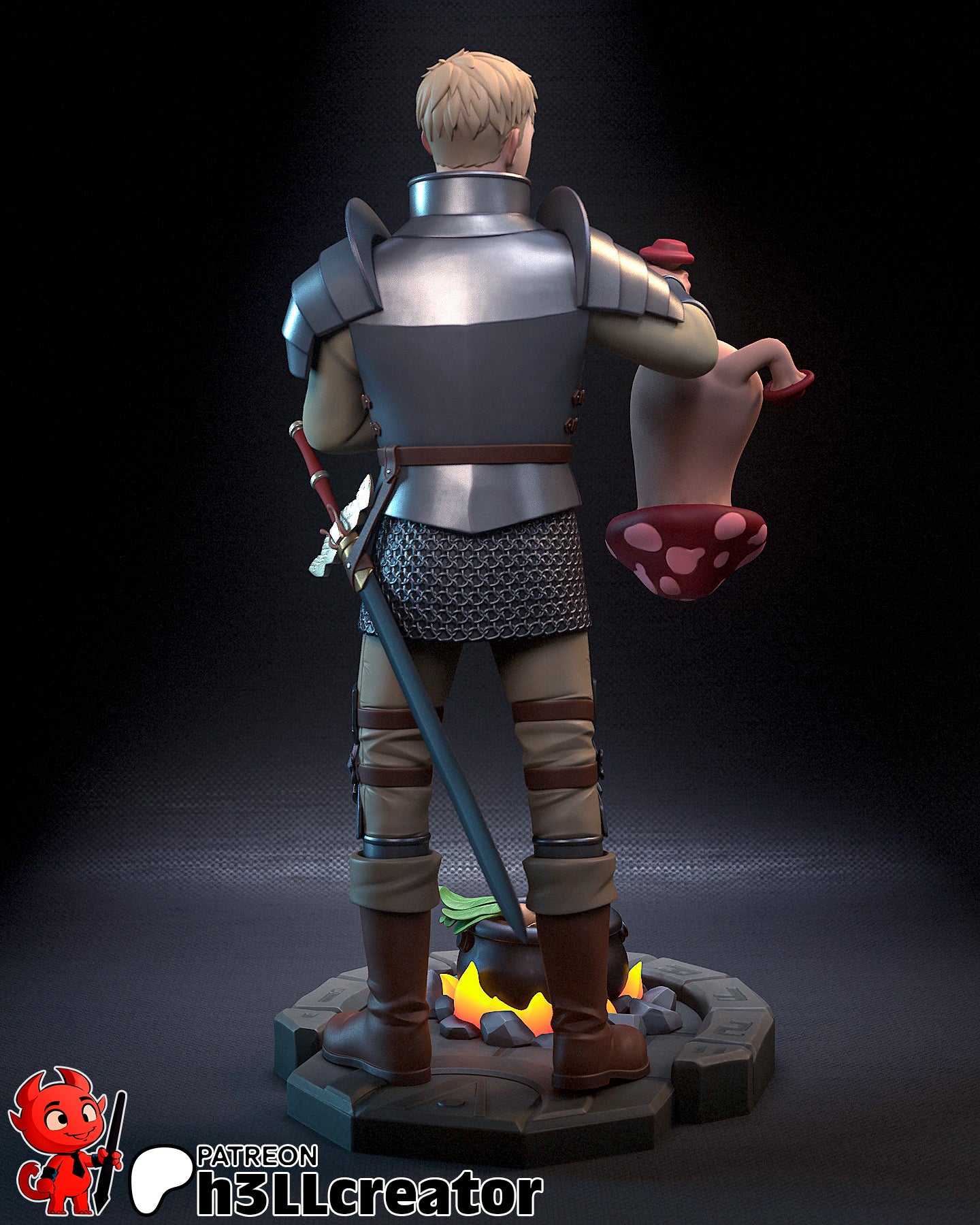 Laios Touden Garage Kit | Fanmade Model by h3llcreator | Delicious in Dungeon | 3D Printed - Sephiknot