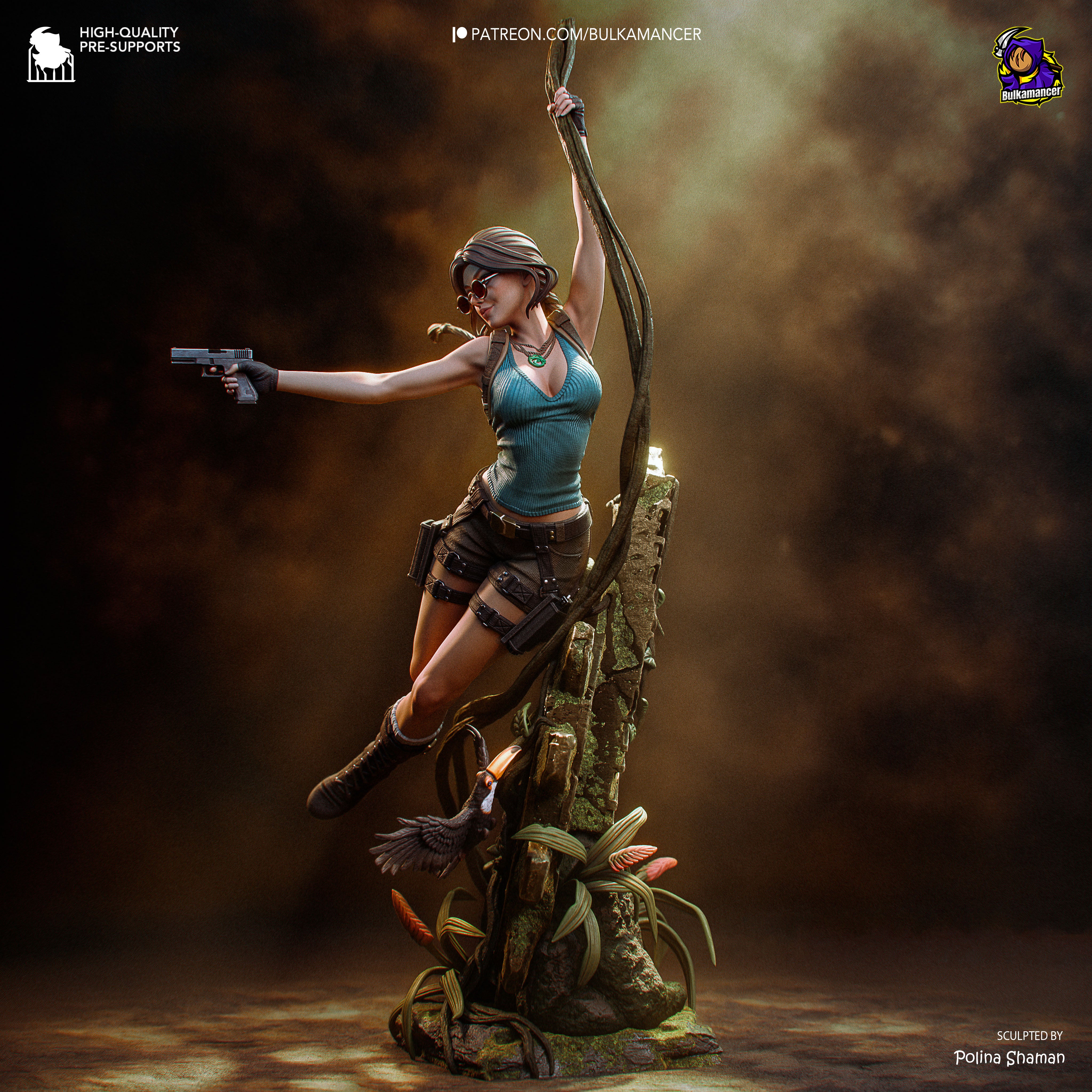 Lara Croft from Tomb Raider | High Quality Resin Print