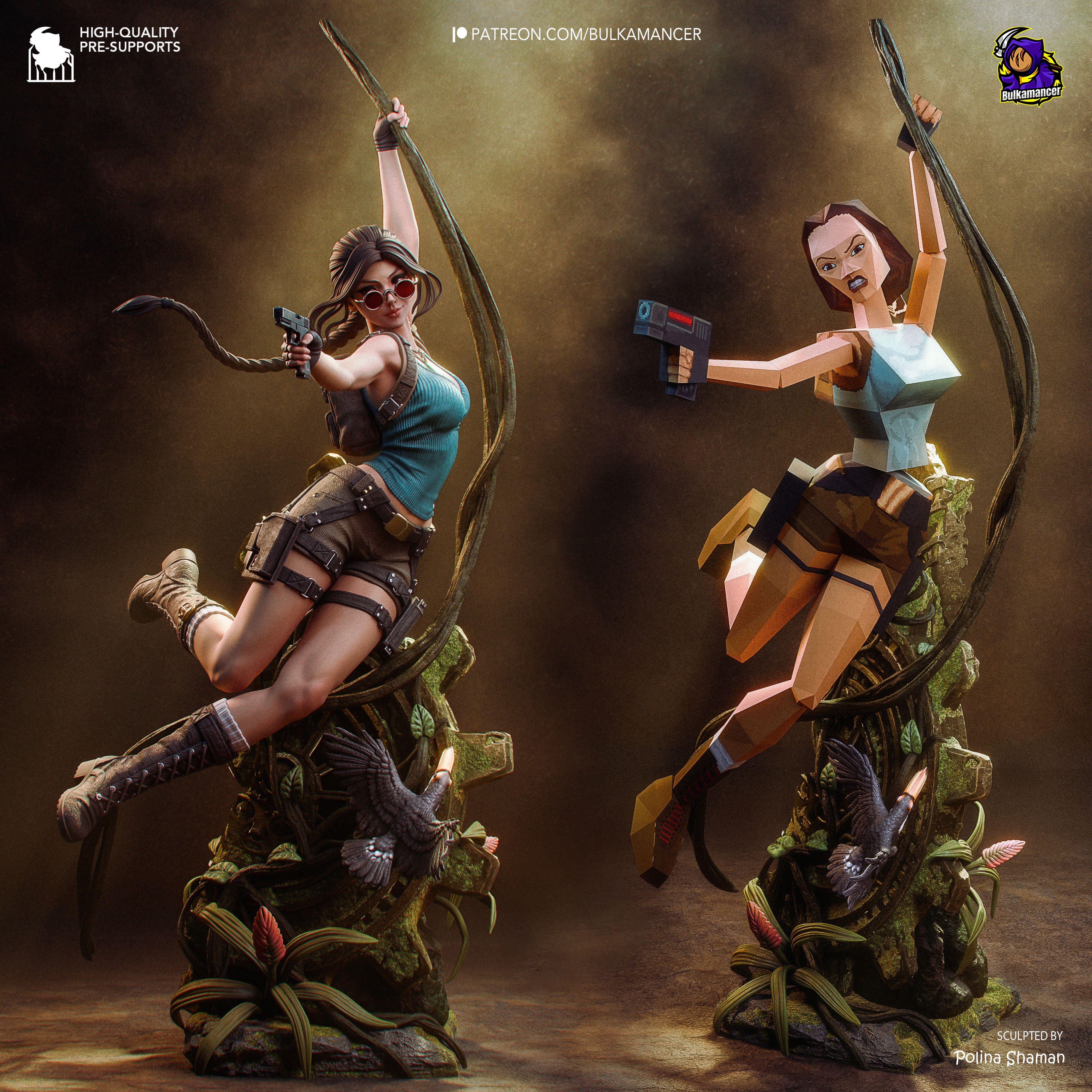 Lara Croft from Tomb Raider | High Quality Resin Print