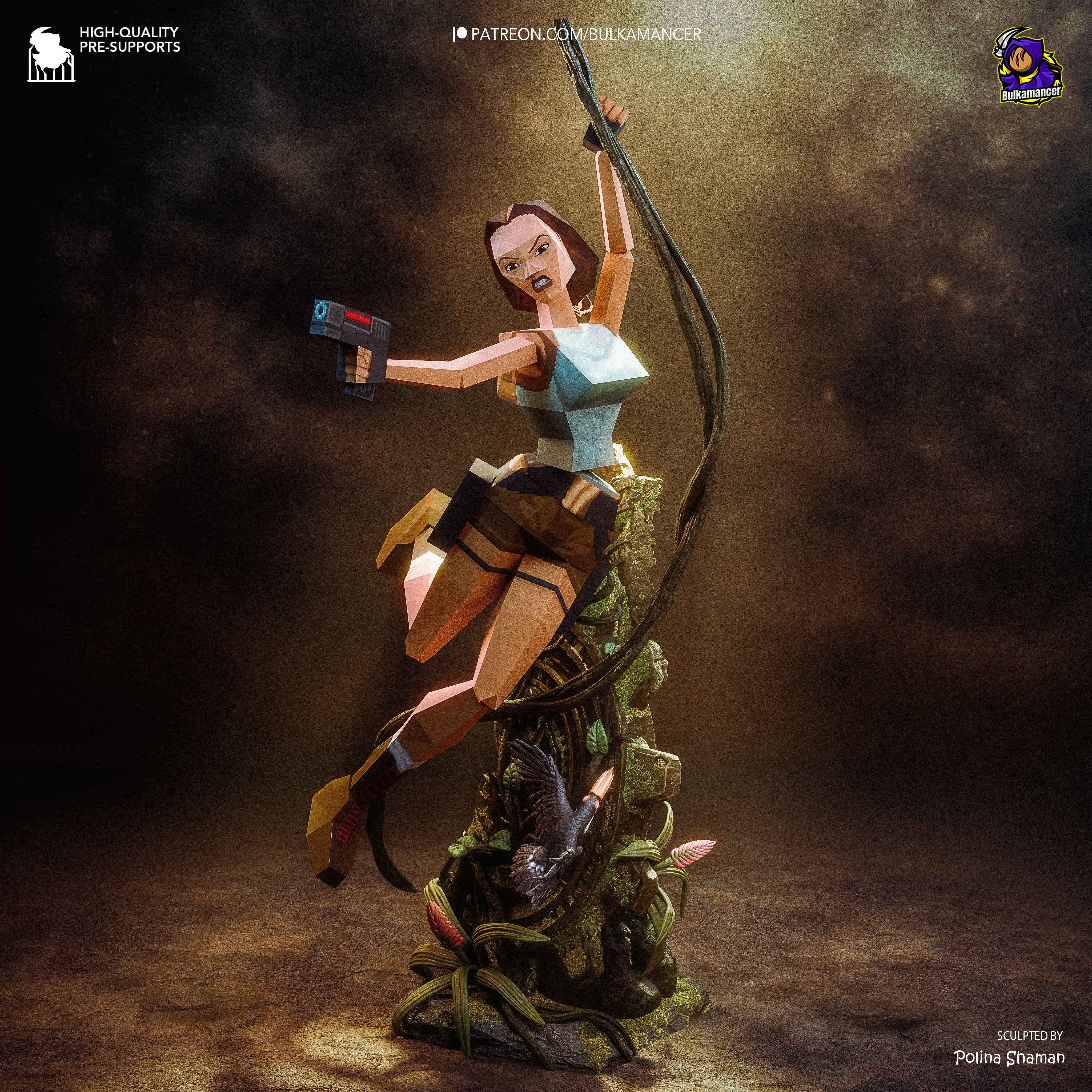 Lara Croft from Tomb Raider | High Quality Resin Print