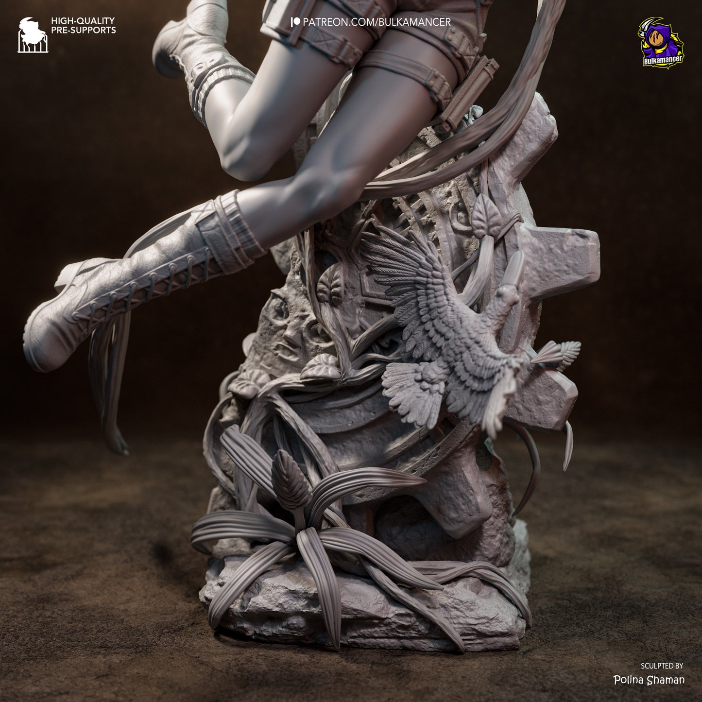 Lara Croft from Tomb Raider by Bulkamancer | High Quality Resin Print | Painted Commissions available!