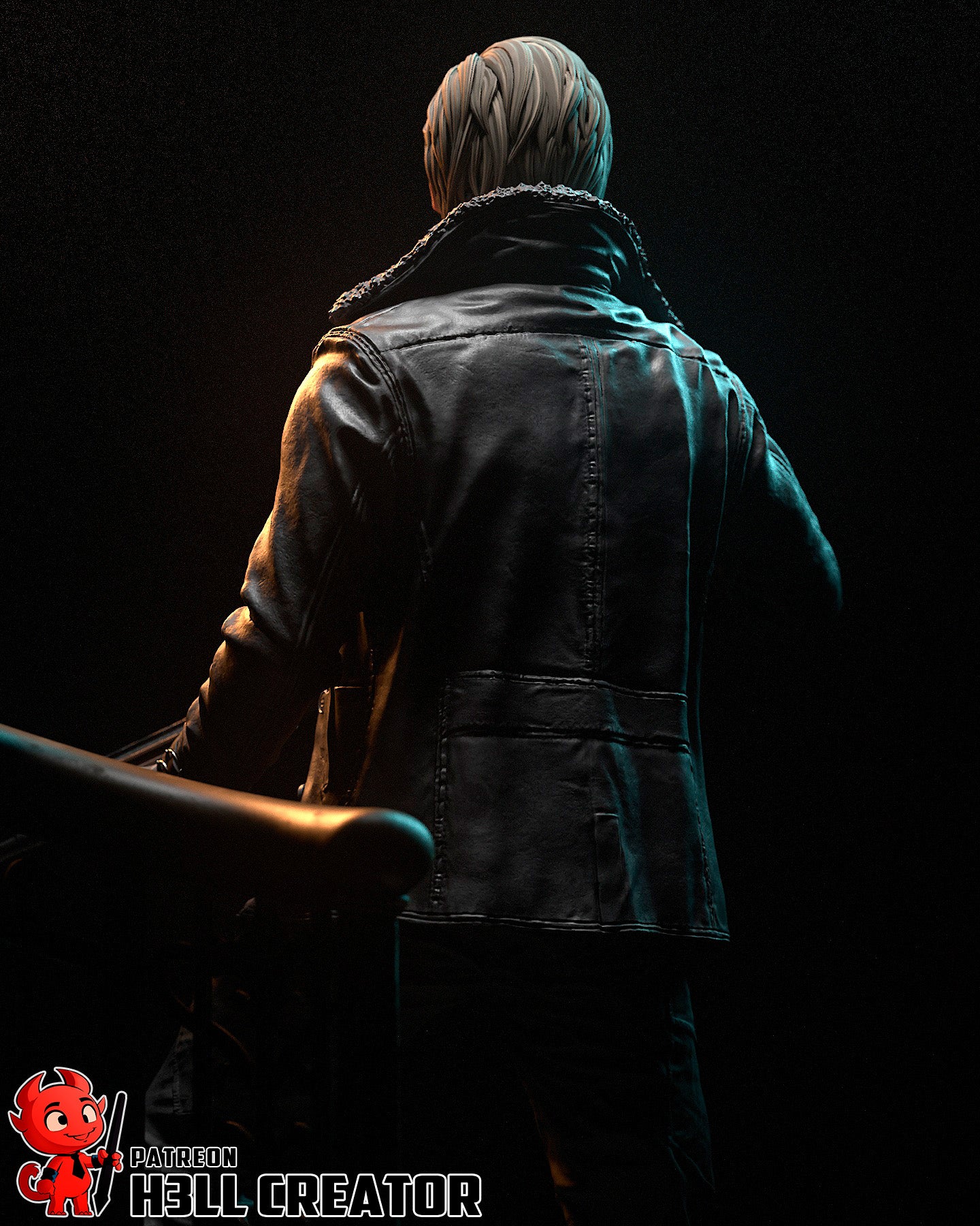 Leon Kennedy from Resident Evil by h3ll creator | High Quality Resin Print | Painted Commissions available! - Sephiknot