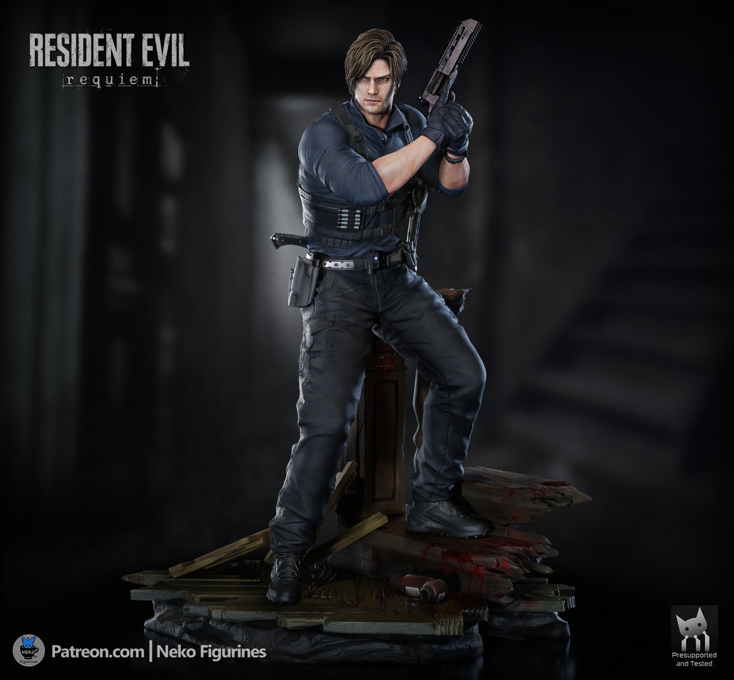Leon from Resident Evil by Neko Figurines | High Quality Resin Print | Painted Commissions available! - Sephiknot