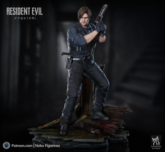 Leon from Resident Evil by Neko Figurines | High Quality Resin Print | Painted Commissions available!