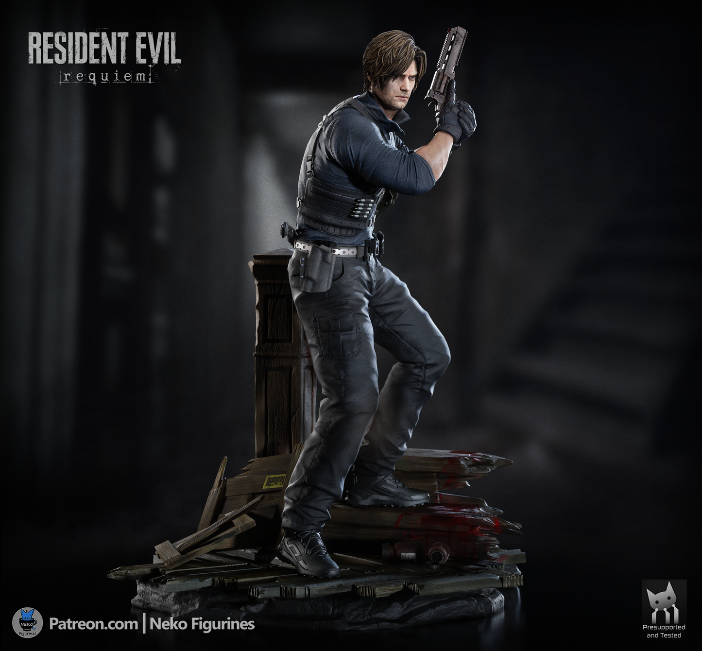 Leon from Resident Evil by Neko Figurines | High Quality Resin Print | Painted Commissions available! - Sephiknot