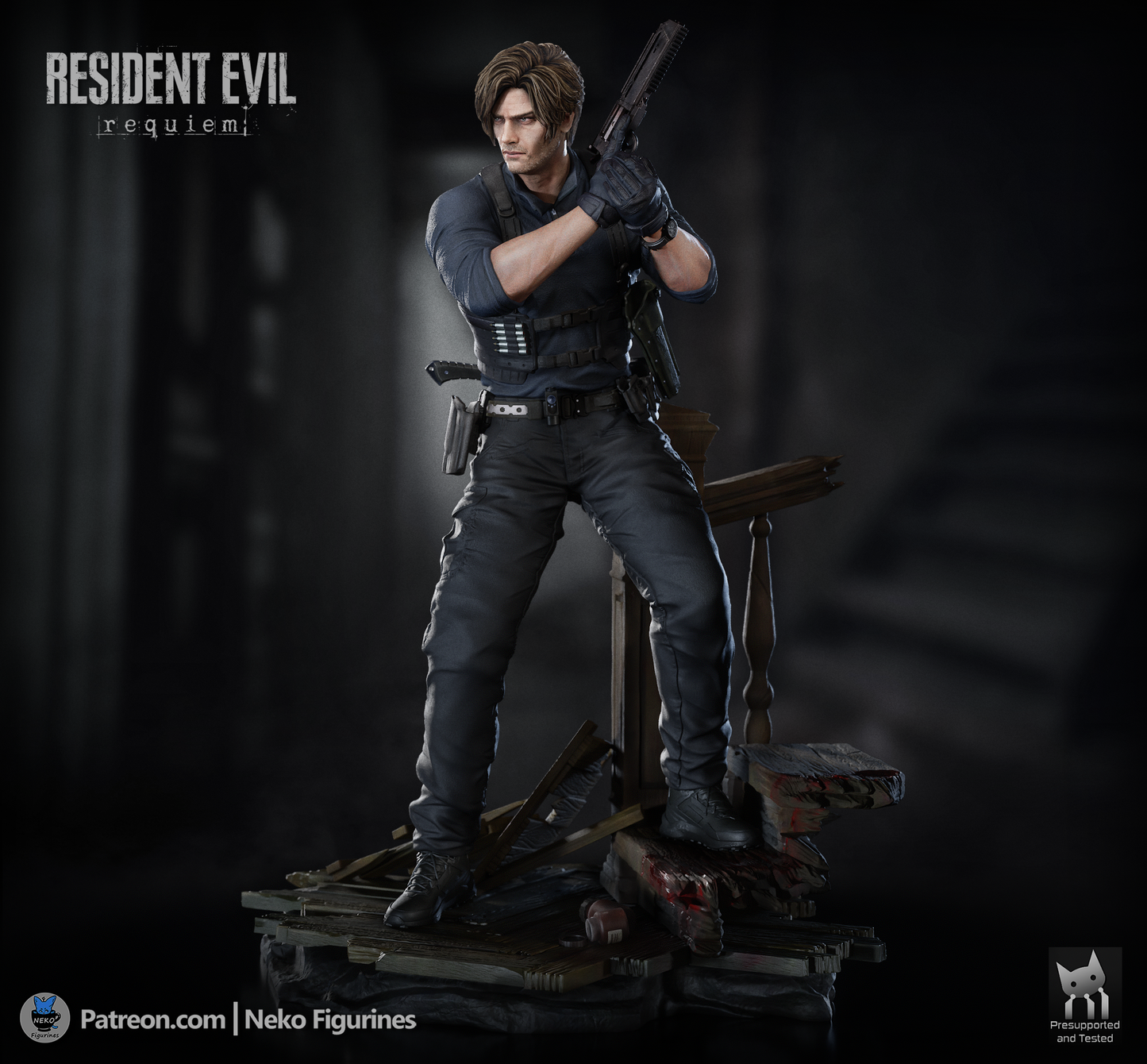 Leon from Resident Evil by Neko Figurines | High Quality Resin Print | Painted Commissions available! - Sephiknot
