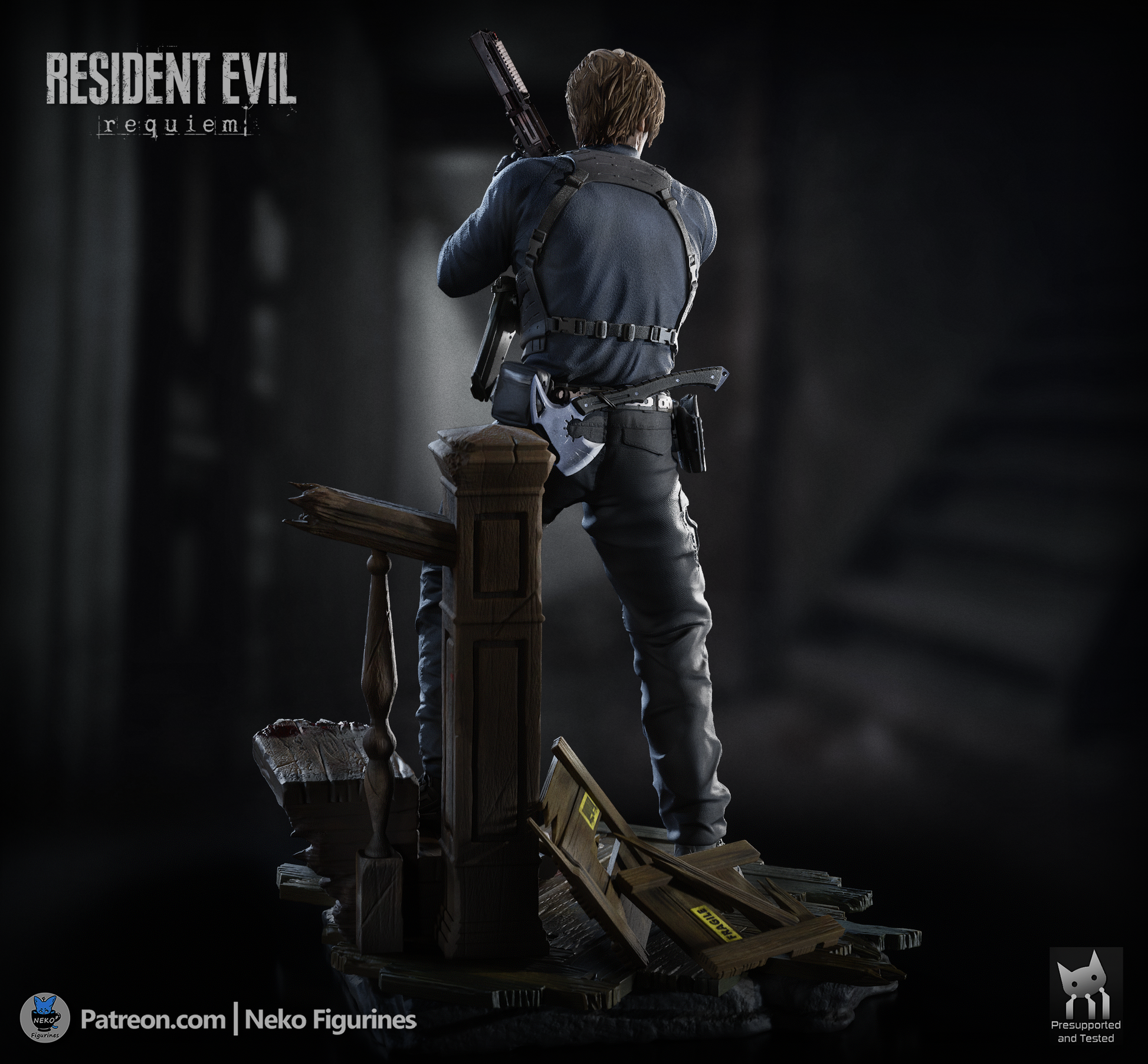 Leon from Resident Evil by Neko Figurines | High Quality Resin Print | Painted Commissions available! - Sephiknot