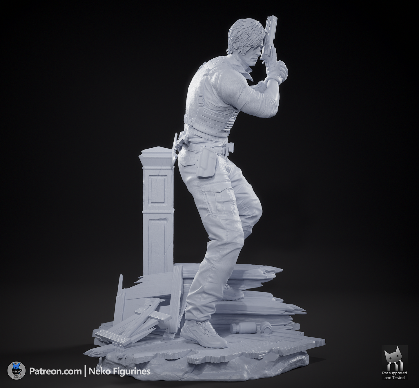 Leon from Resident Evil by Neko Figurines | High Quality Resin Print | Painted Commissions available! - Sephiknot
