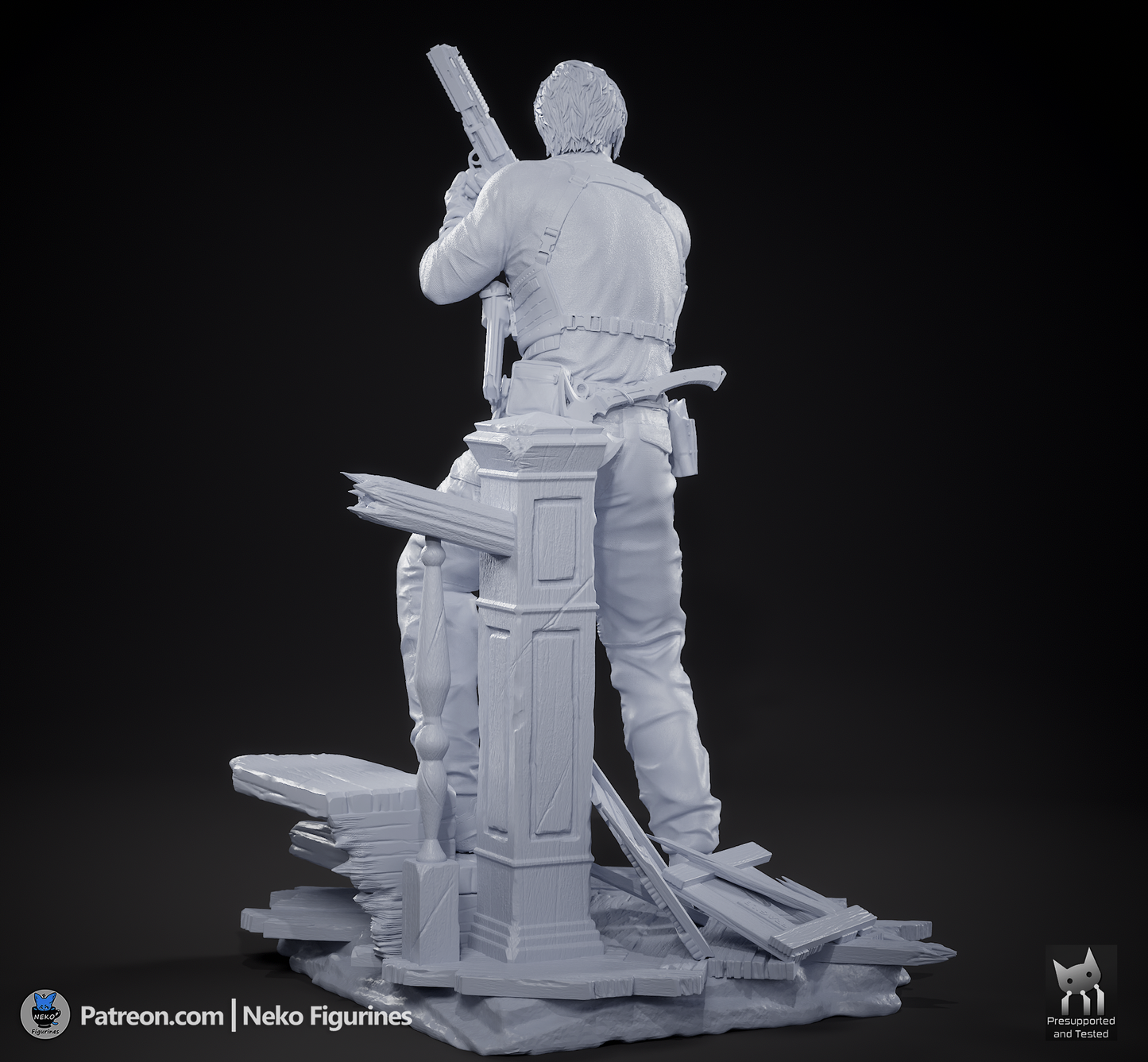 Leon from Resident Evil by Neko Figurines | High Quality Resin Print | Painted Commissions available! - Sephiknot