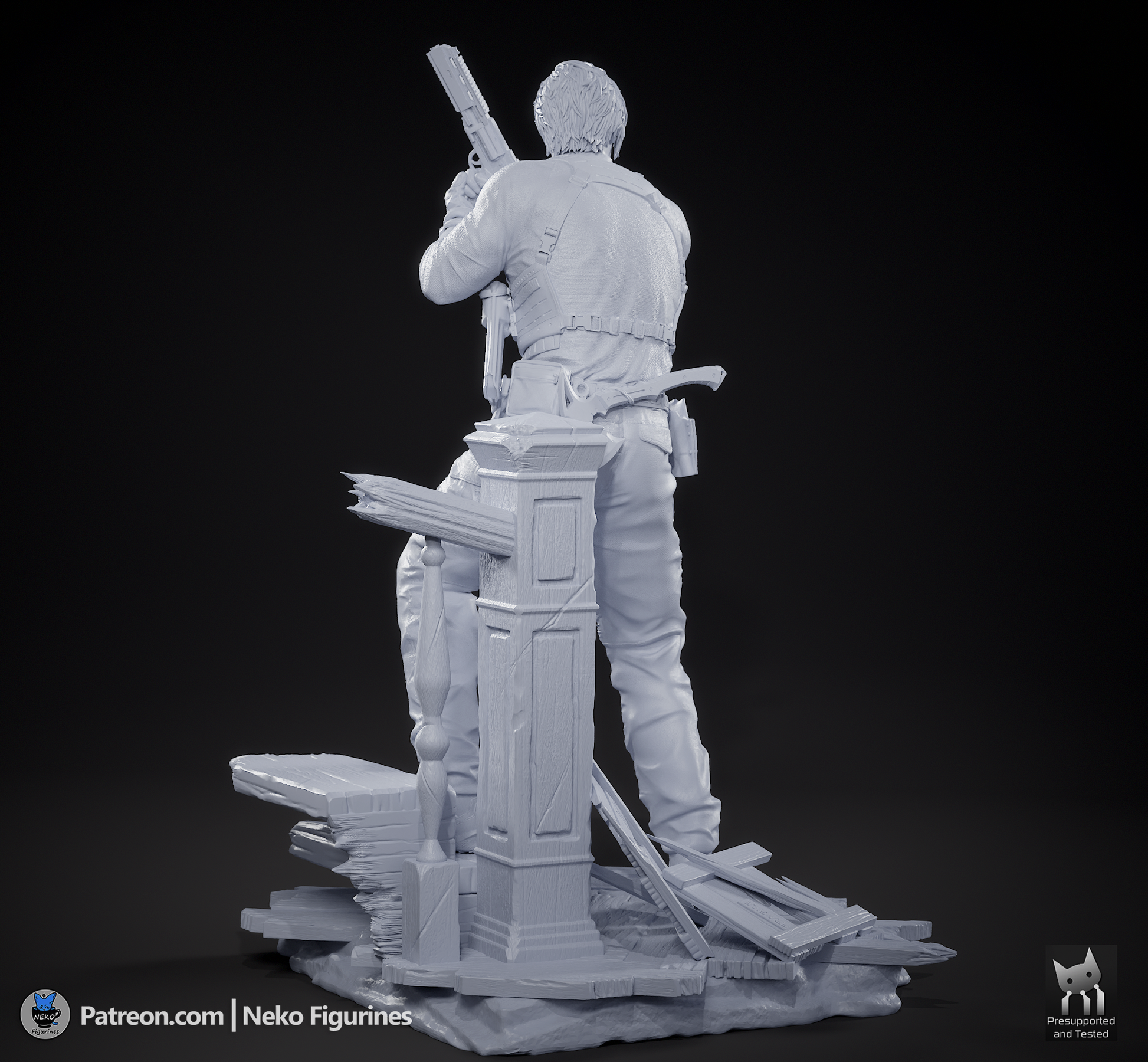 Leon from Resident Evil by Neko Figurines | High Quality Resin Print | Painted Commissions available! - Sephiknot