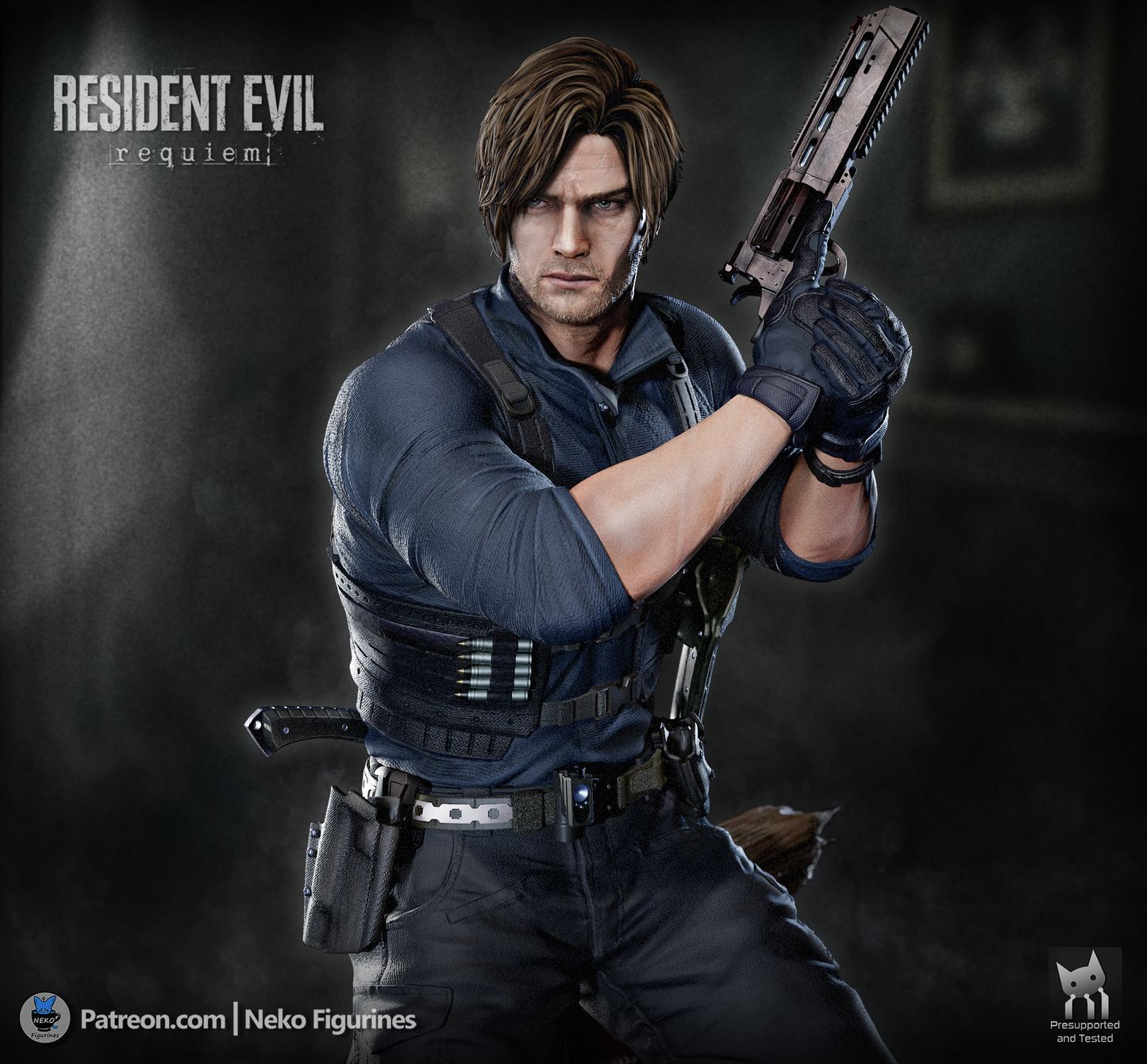Leon from Resident Evil by Neko Figurines | High Quality Resin Print | Painted Commissions available! - Sephiknot