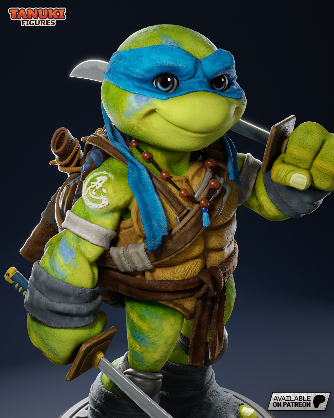 Leonardo Garage Kit TMNT - Fanmade Model by Tanuki Figures
