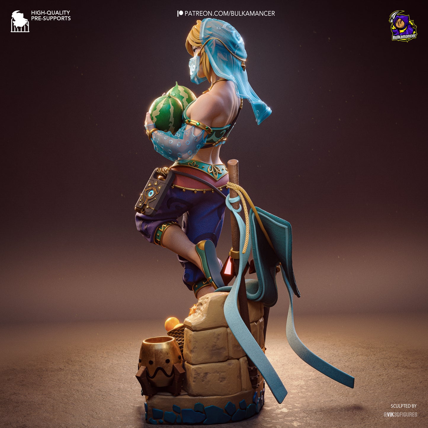 Gerudo Link by Bulkamancer | High Quality Resin Print | Painted Commissions available!