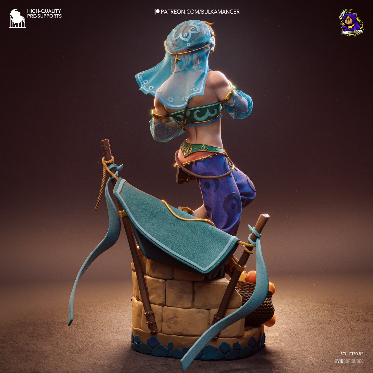Gerudo Link by Bulkamancer | High Quality Resin Print | Painted Commissions available!