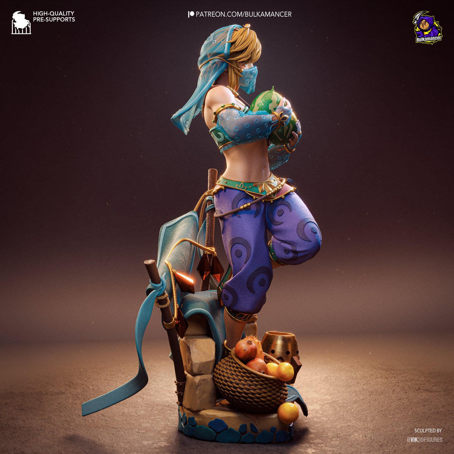Gerudo Link by Bulkamancer | High Quality Resin Print | Painted Commissions available!