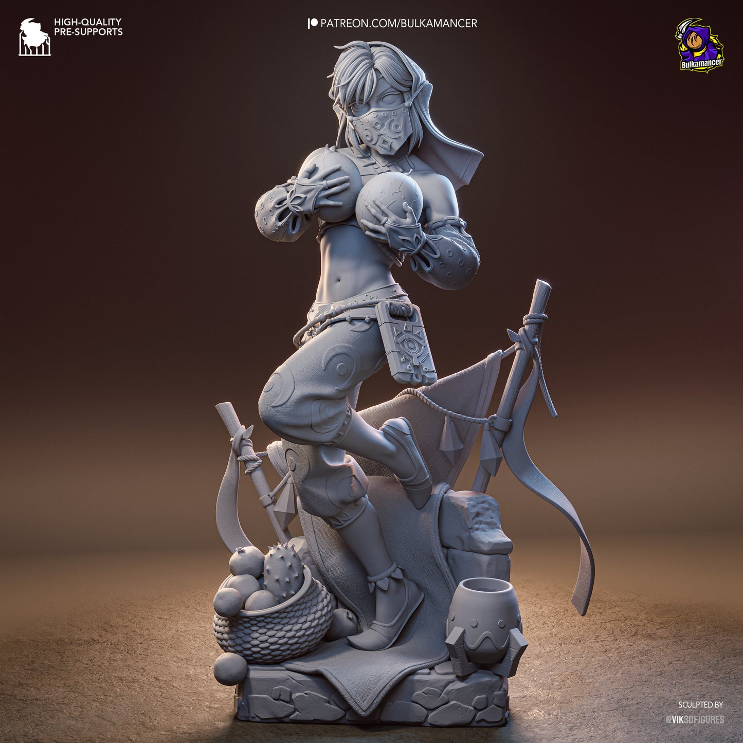 Gerudo Link by Bulkamancer | High Quality Resin Print | Painted Commissions available!