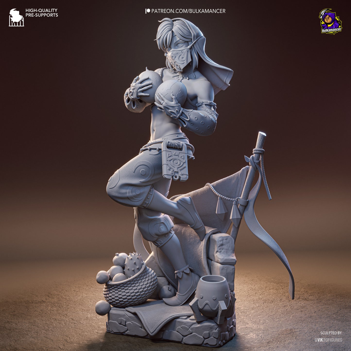 Gerudo Link by Bulkamancer | High Quality Resin Print | Painted Commissions available!