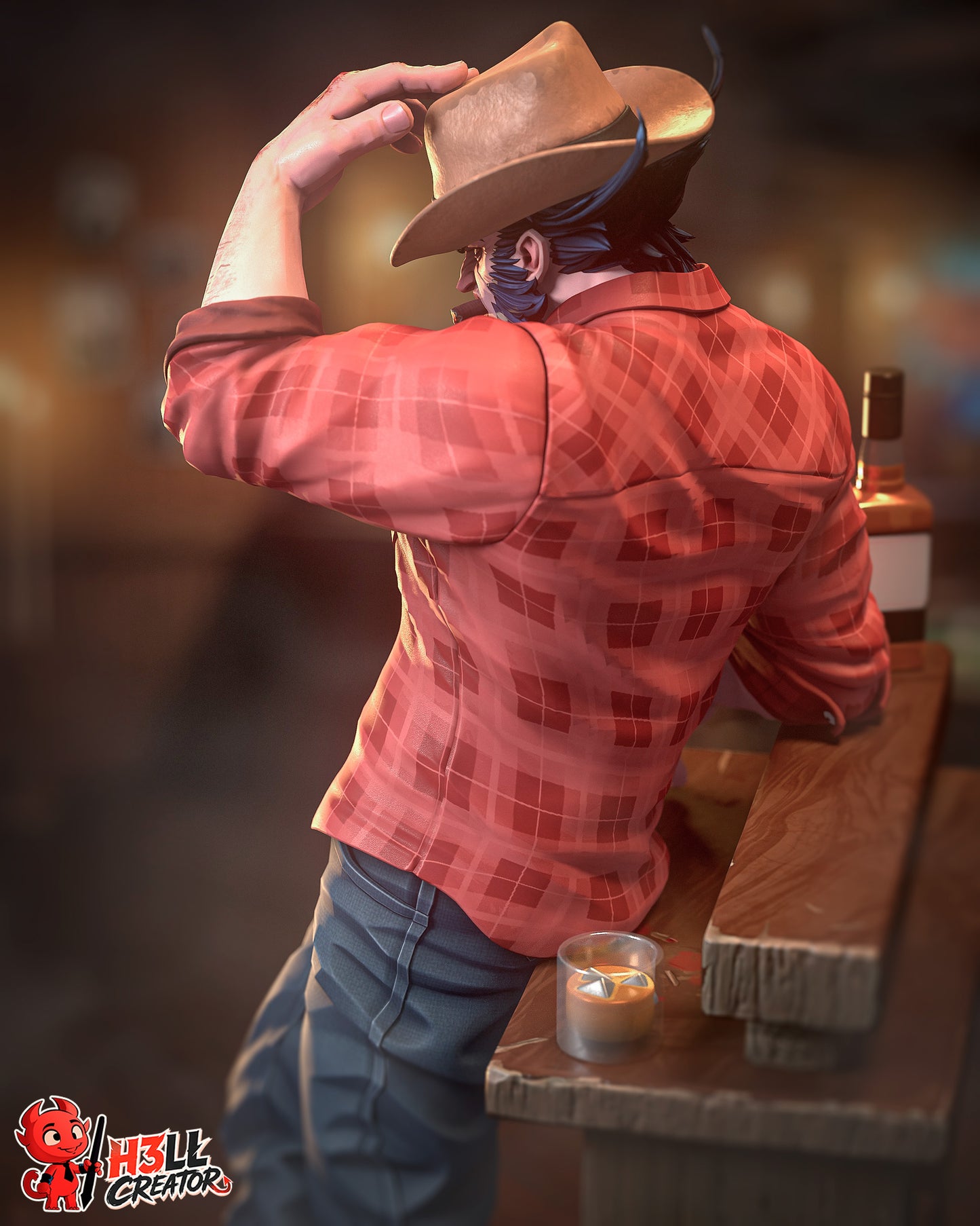 Logan by h3ll creator | High Quality Resin Print | Painted Commissions available!