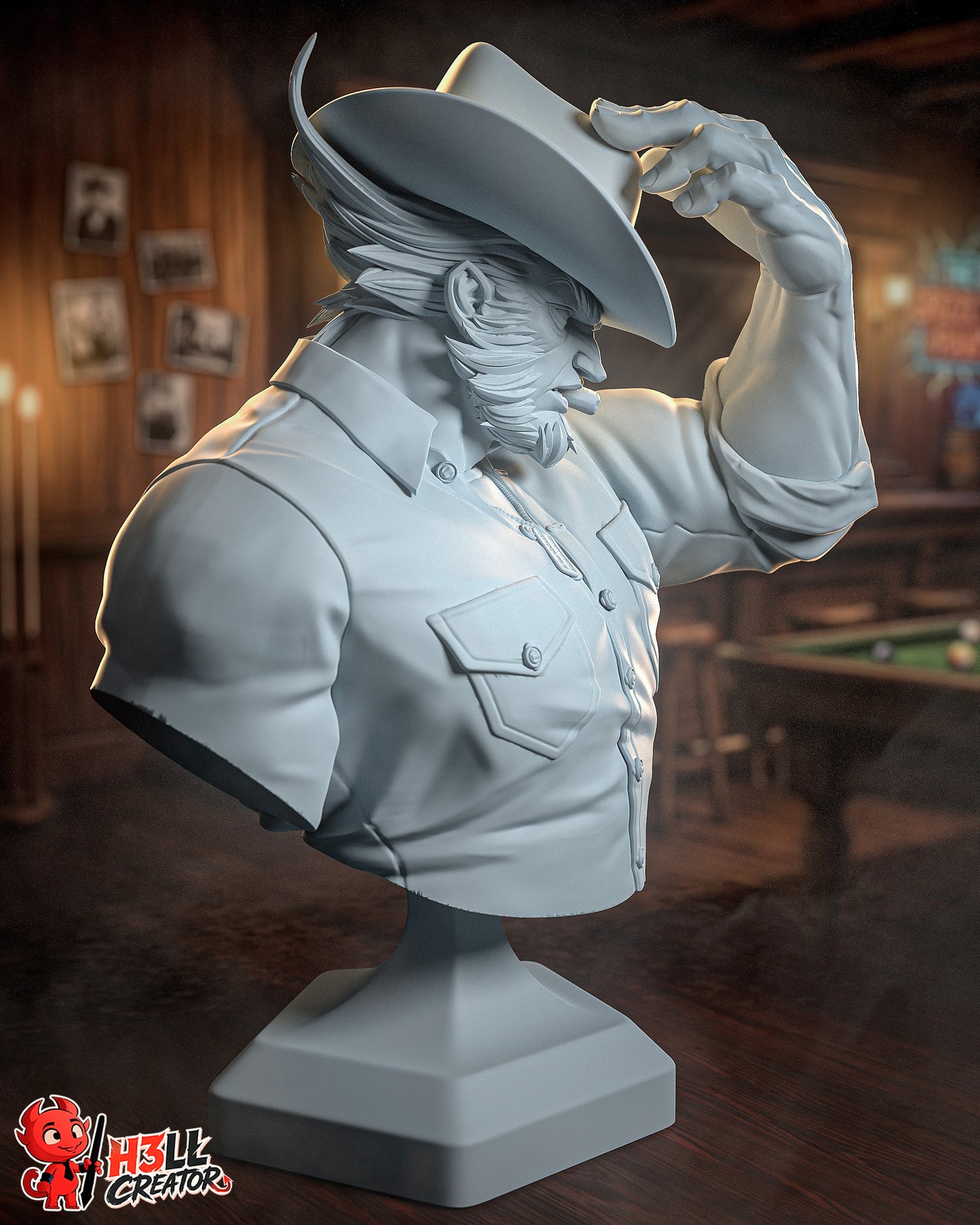 Logan by h3ll creator | High Quality Resin Print | Painted Commissions available!