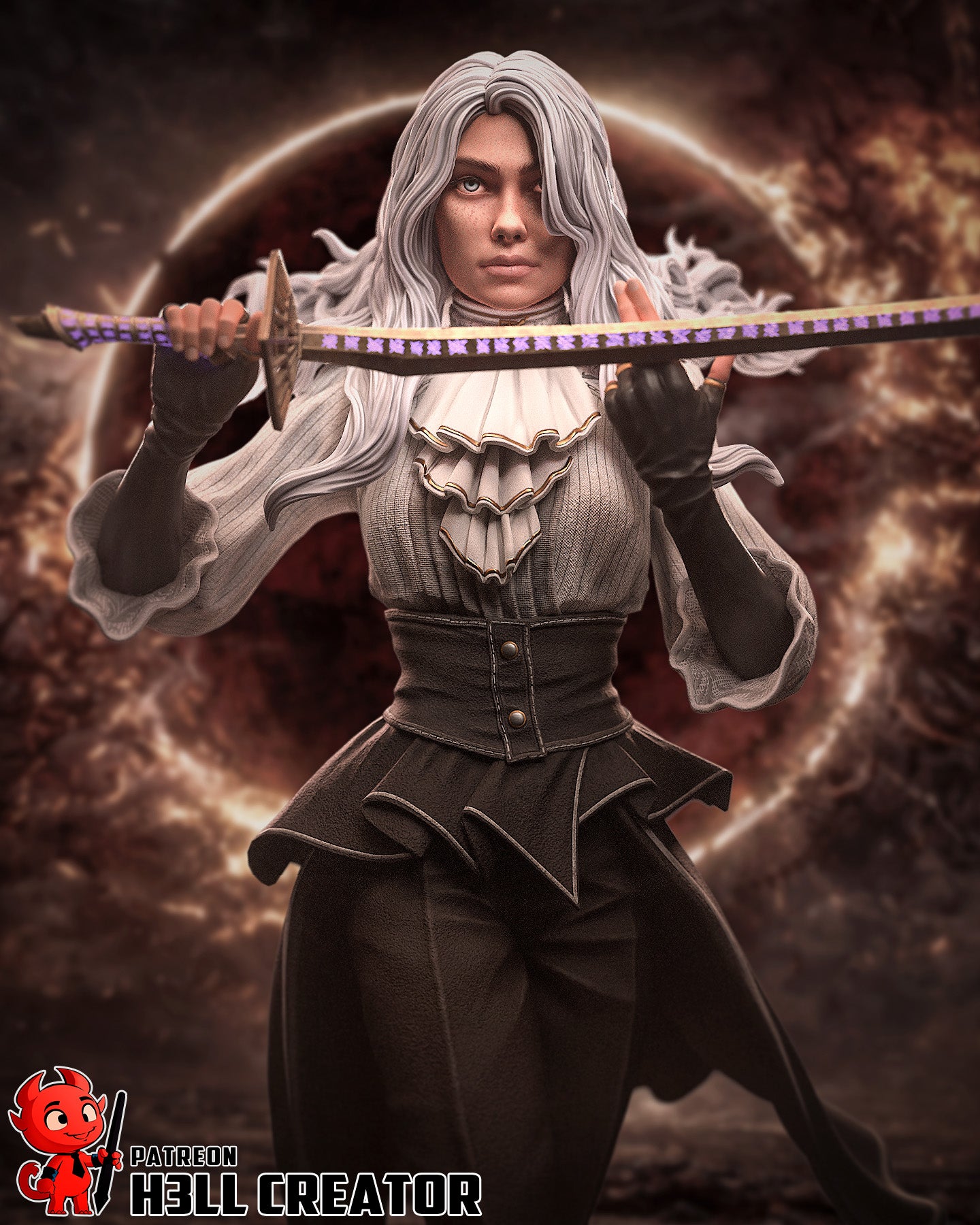 Maelle from Clair Obscur Fan-Made Model by h3llcreator - Sephiknot