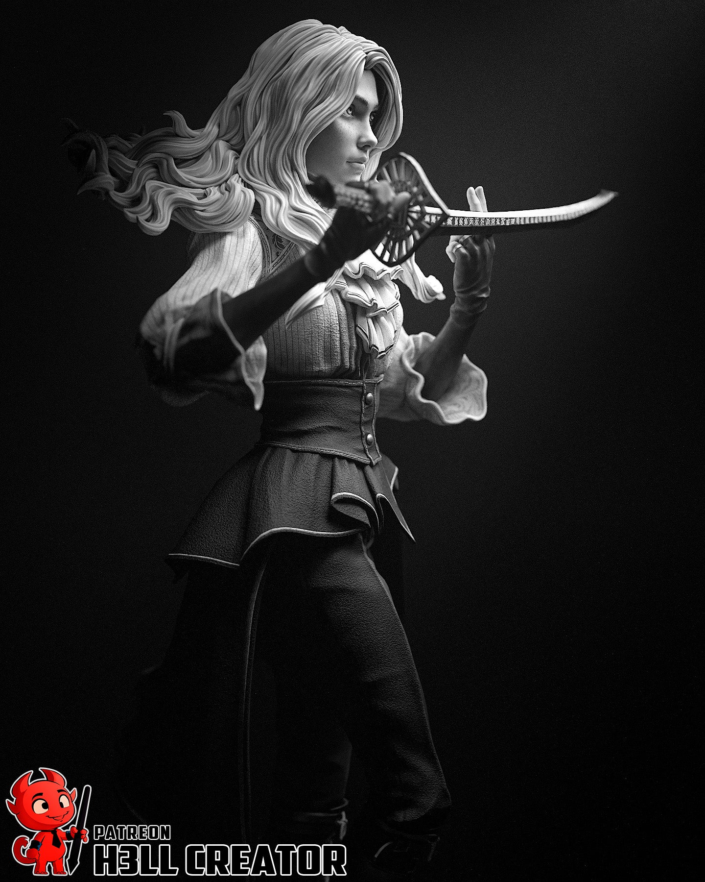 Maelle from Clair Obscur Fan-Made Model by h3llcreator - Sephiknot